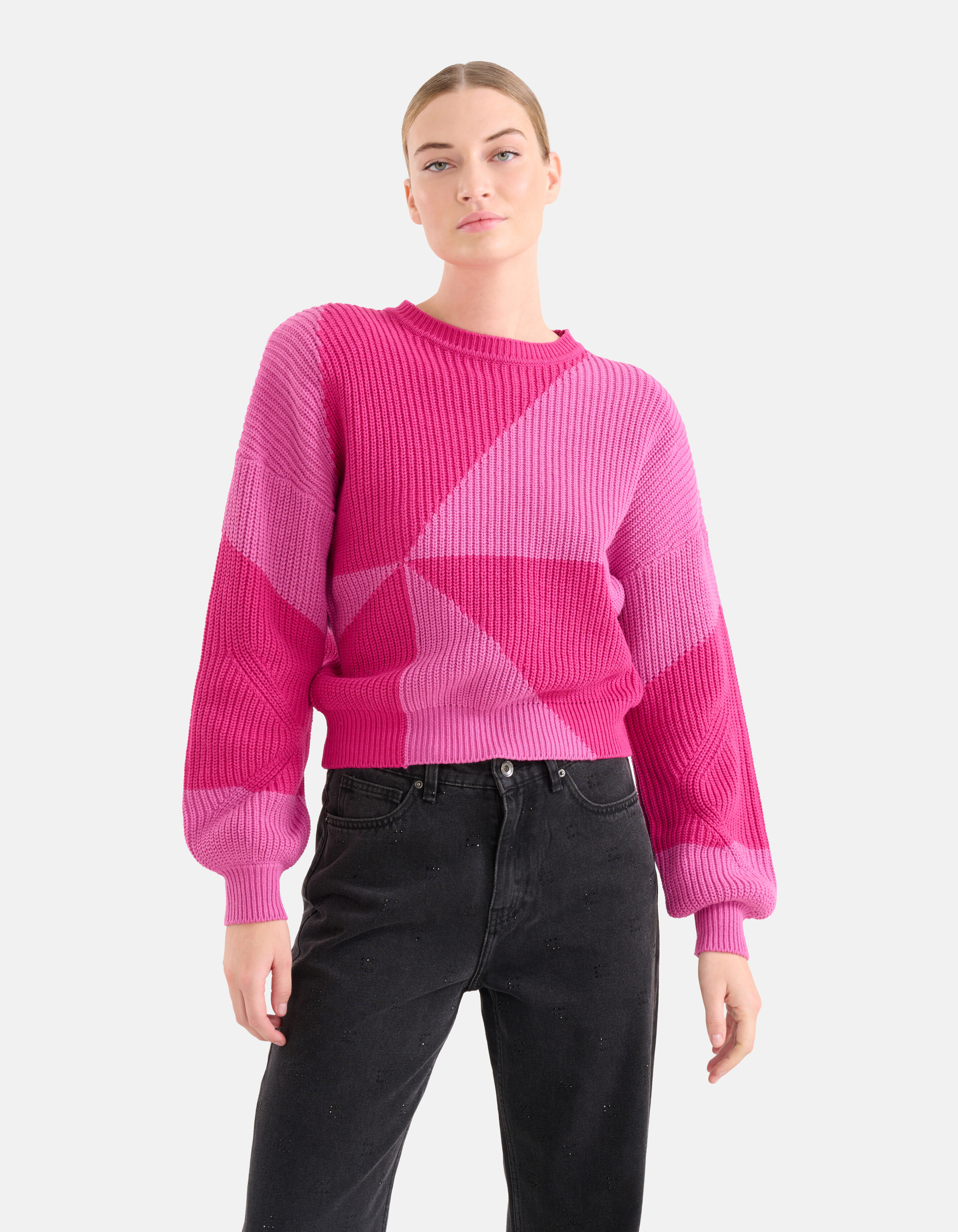 Colorblock Trui Roze SHOEBY WOMEN