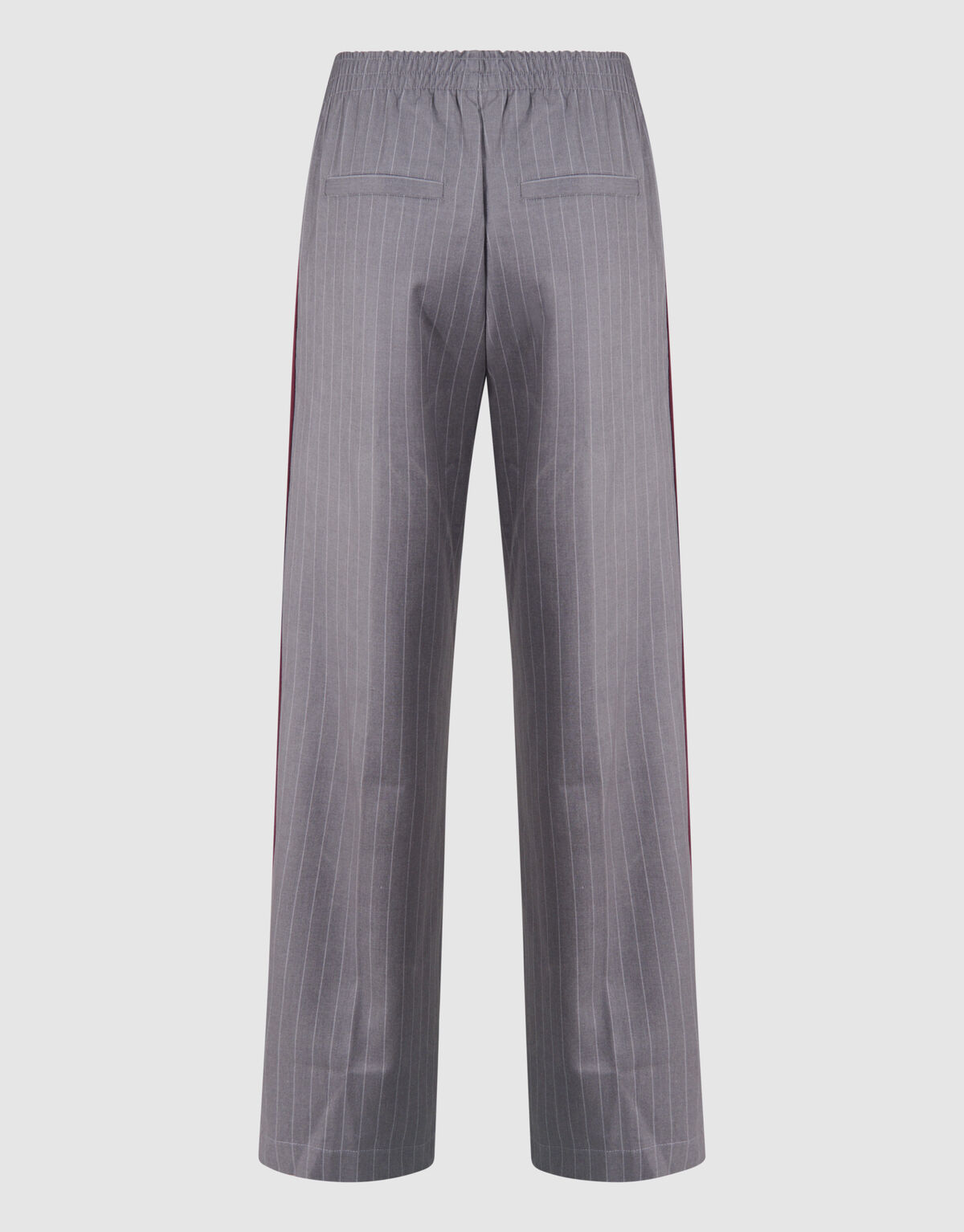 Pinstripe Wide Leg Fit Broek Lichtgrijs SHOEBY WOMEN