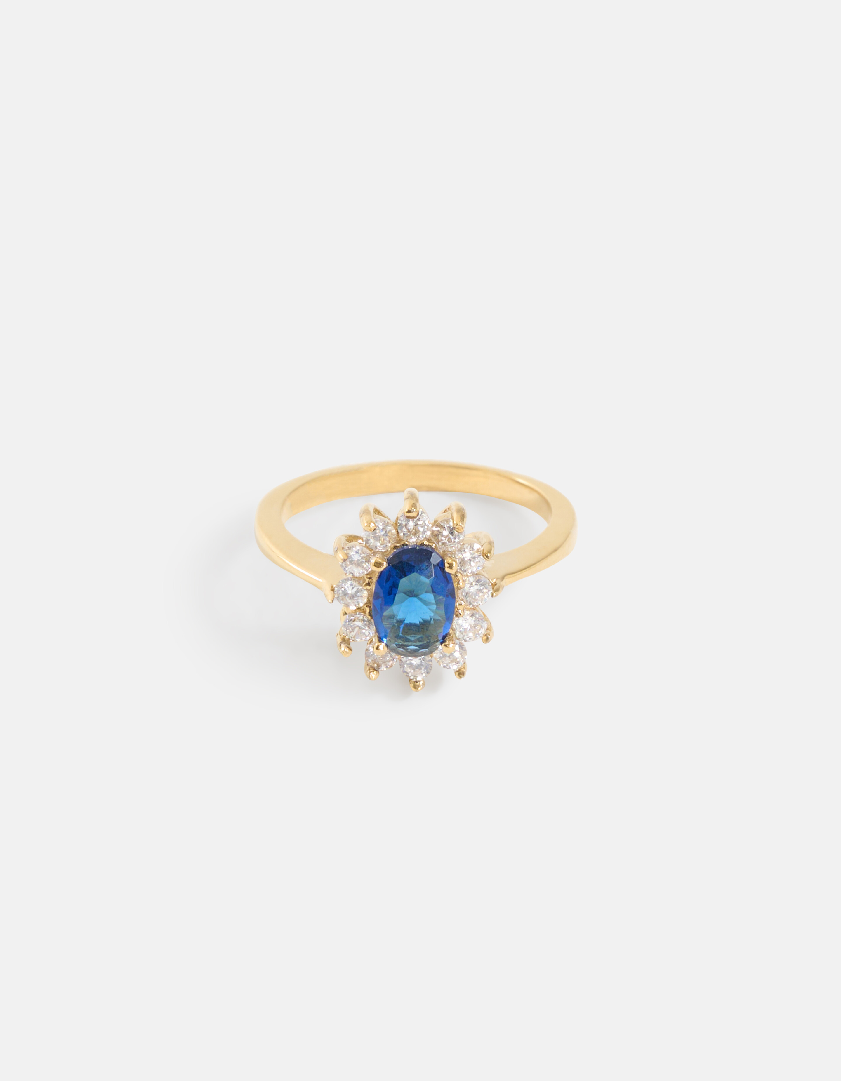 Klassieke Ring Strass Blauw SHOEBY ACCESSOIRES