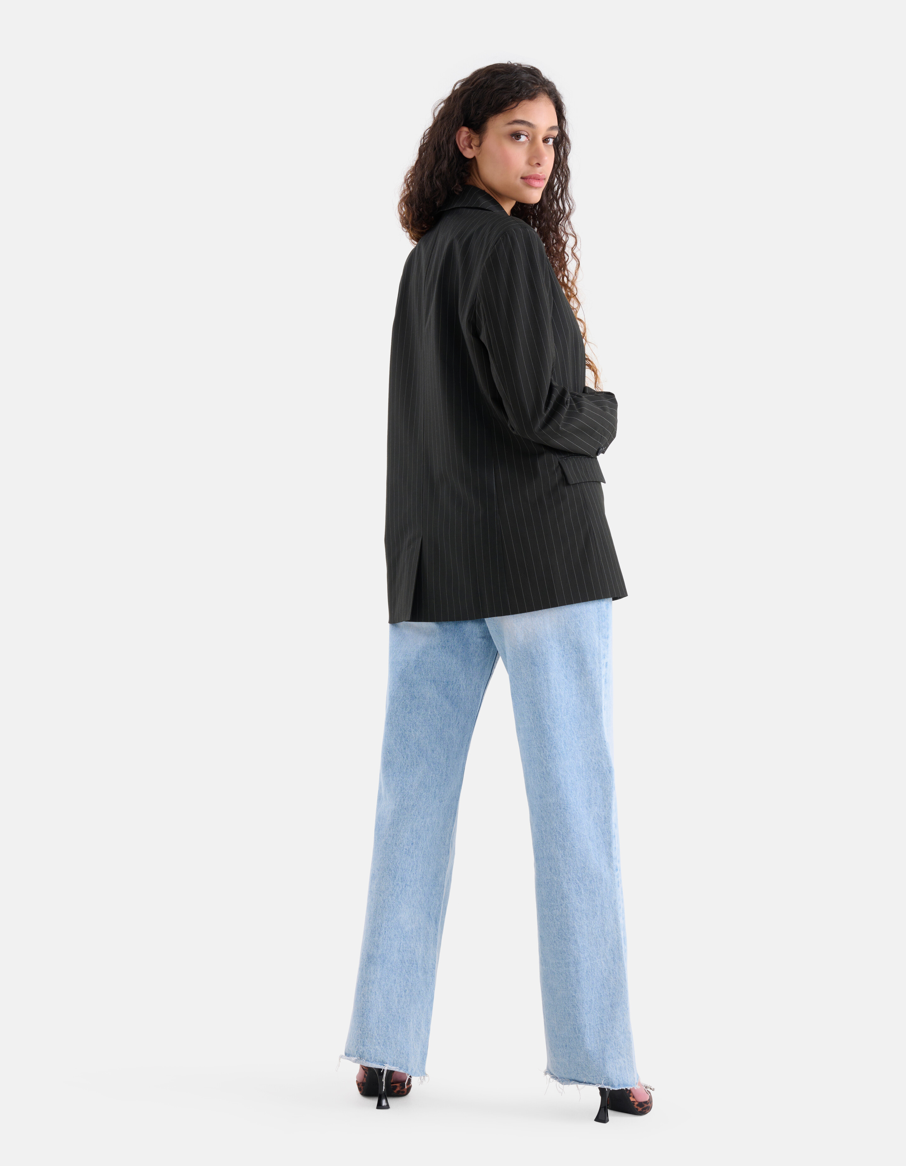 Pinstripe Blazer Zwart SHOEBY WOMEN