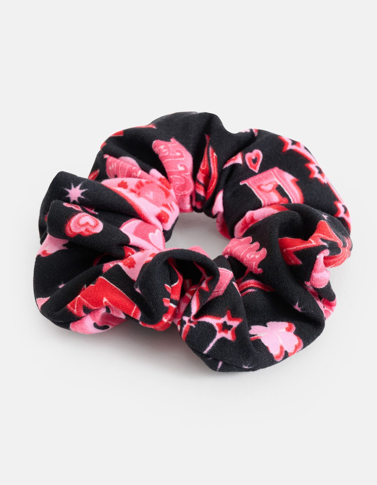 Printed Scrunchie Roze SHOEBY ACCESSOIRES