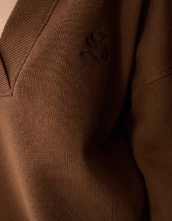 Oversized Varsity Artwork Sweater Bruin SHOEBY WOMEN