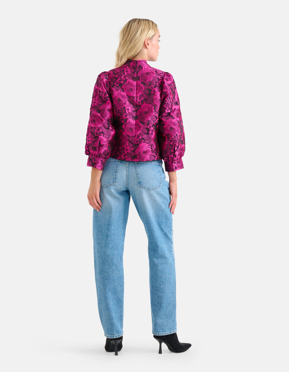 Jacquard Top Paars SHOEBY WOMEN