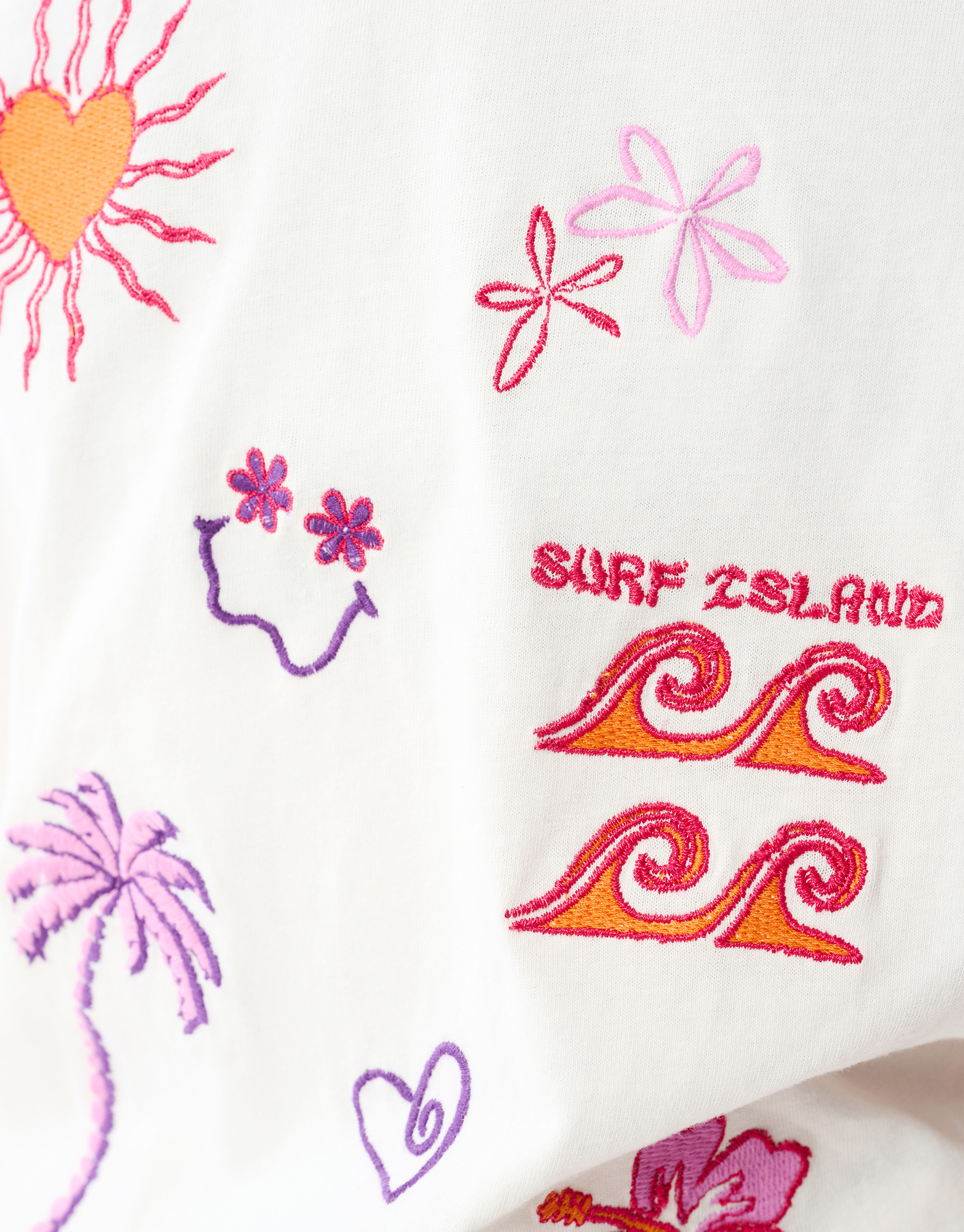Sunny Artwork T-shirt Gebroken Wit SHOEBY GIRLS