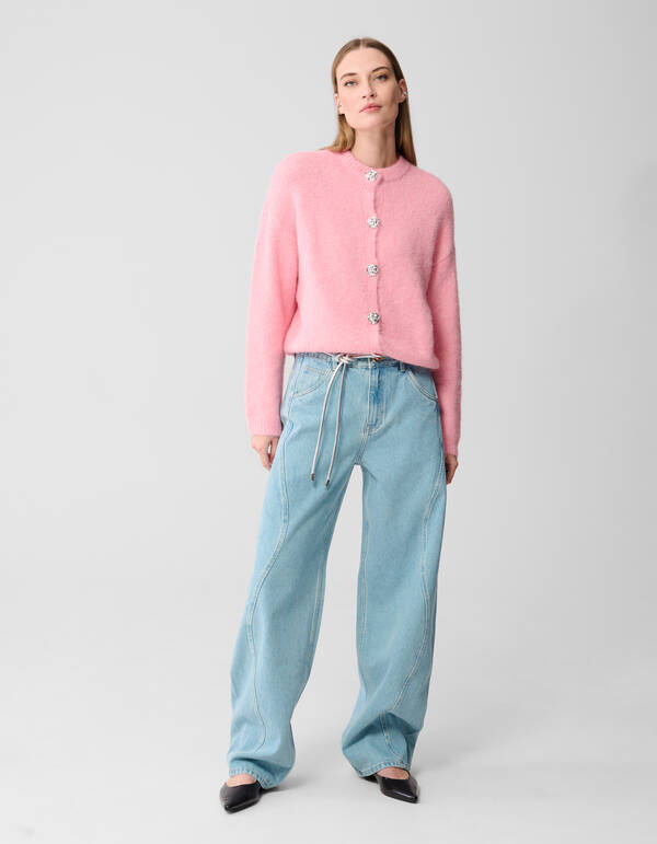 Fancy Button Vest Lichtroze SHOEBY WOMEN