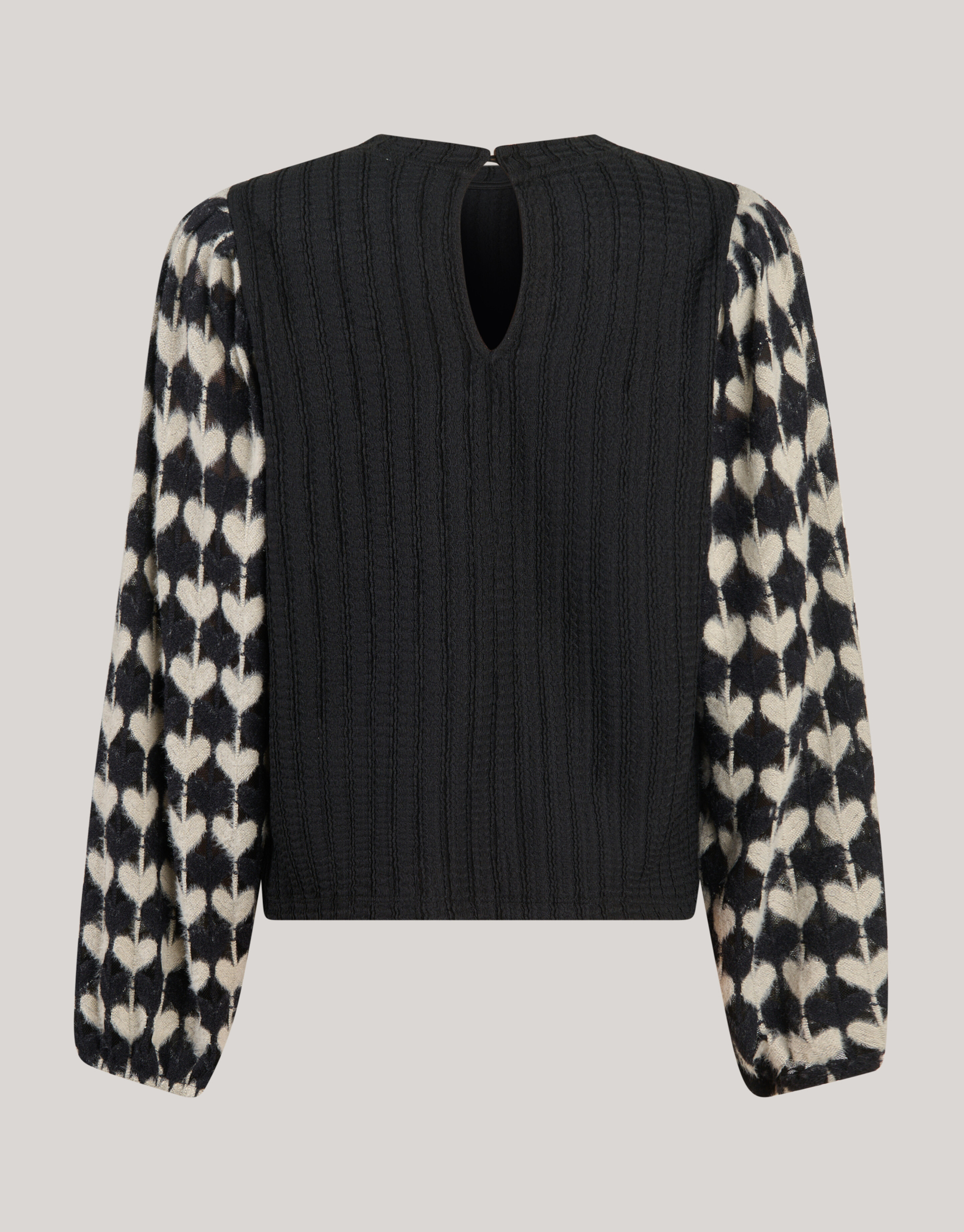 Heart Mix Top Zwart SHOEBY GIRLS