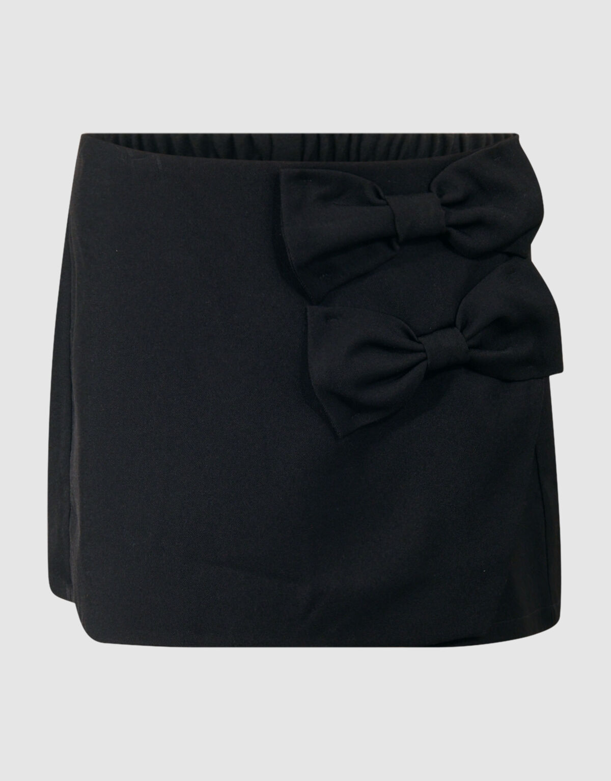 Wrap Skort Strik Zwart SHOEBY GIRLS