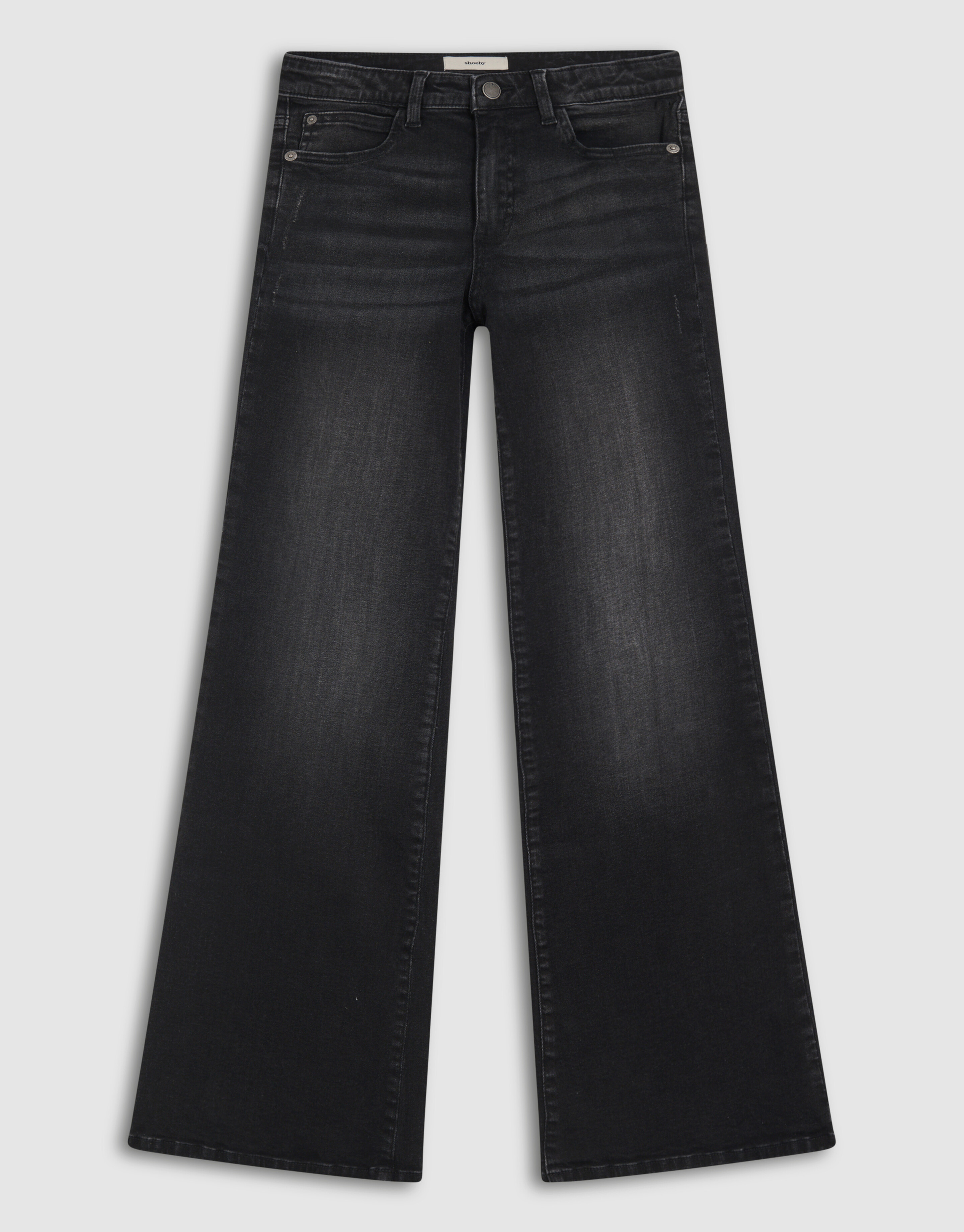 Flared Fit Jeans Zwart SHOEBY GIRLS
