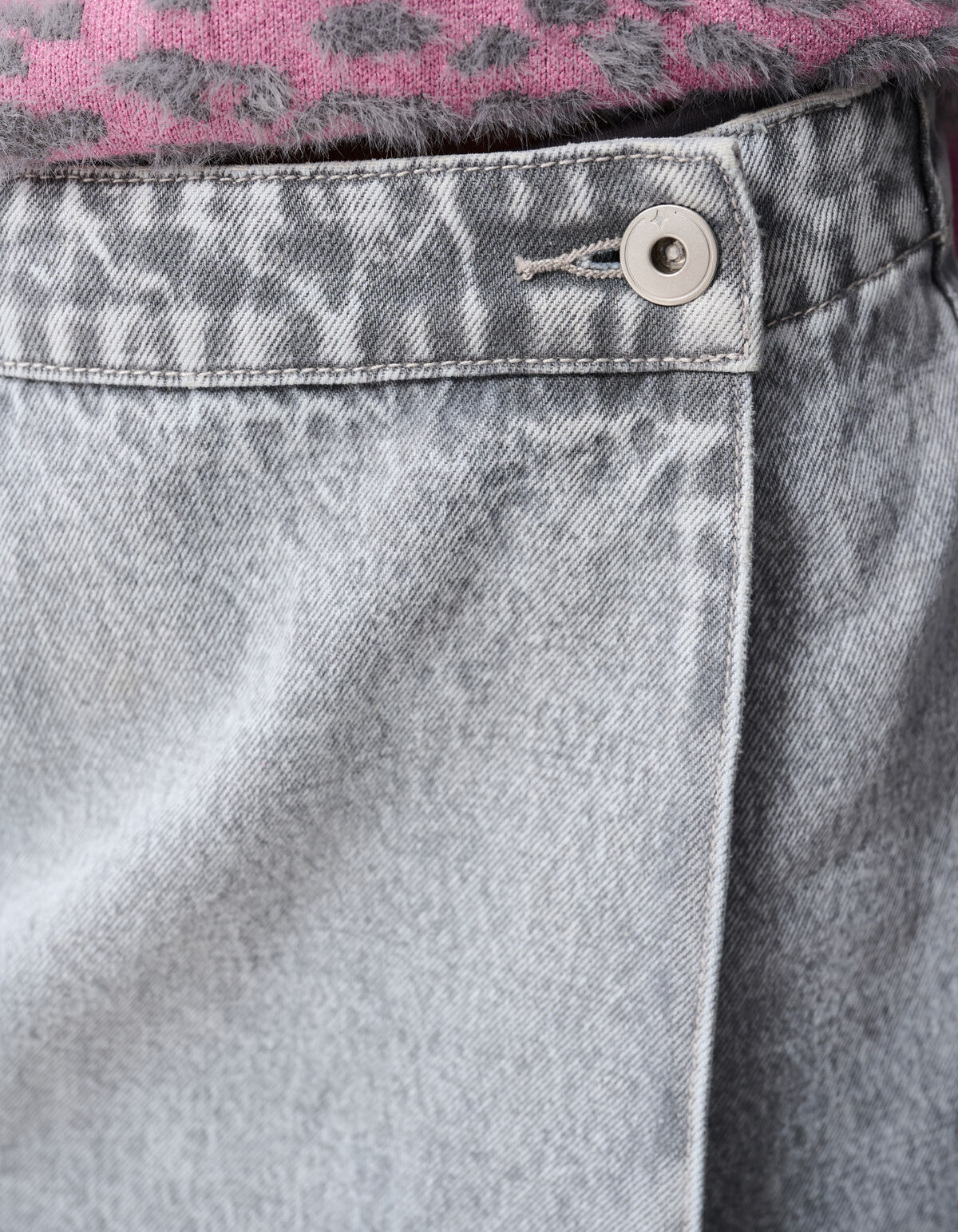 Heart Wrap Skort Lichtgrijs SHOEBY GIRLS