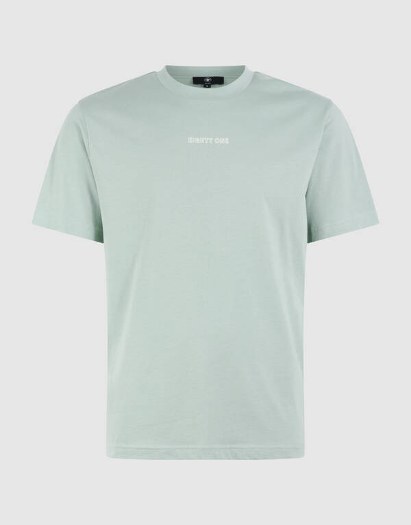 Eighty One Tekst T-shirt Lichtgroen SHOEBY MEN