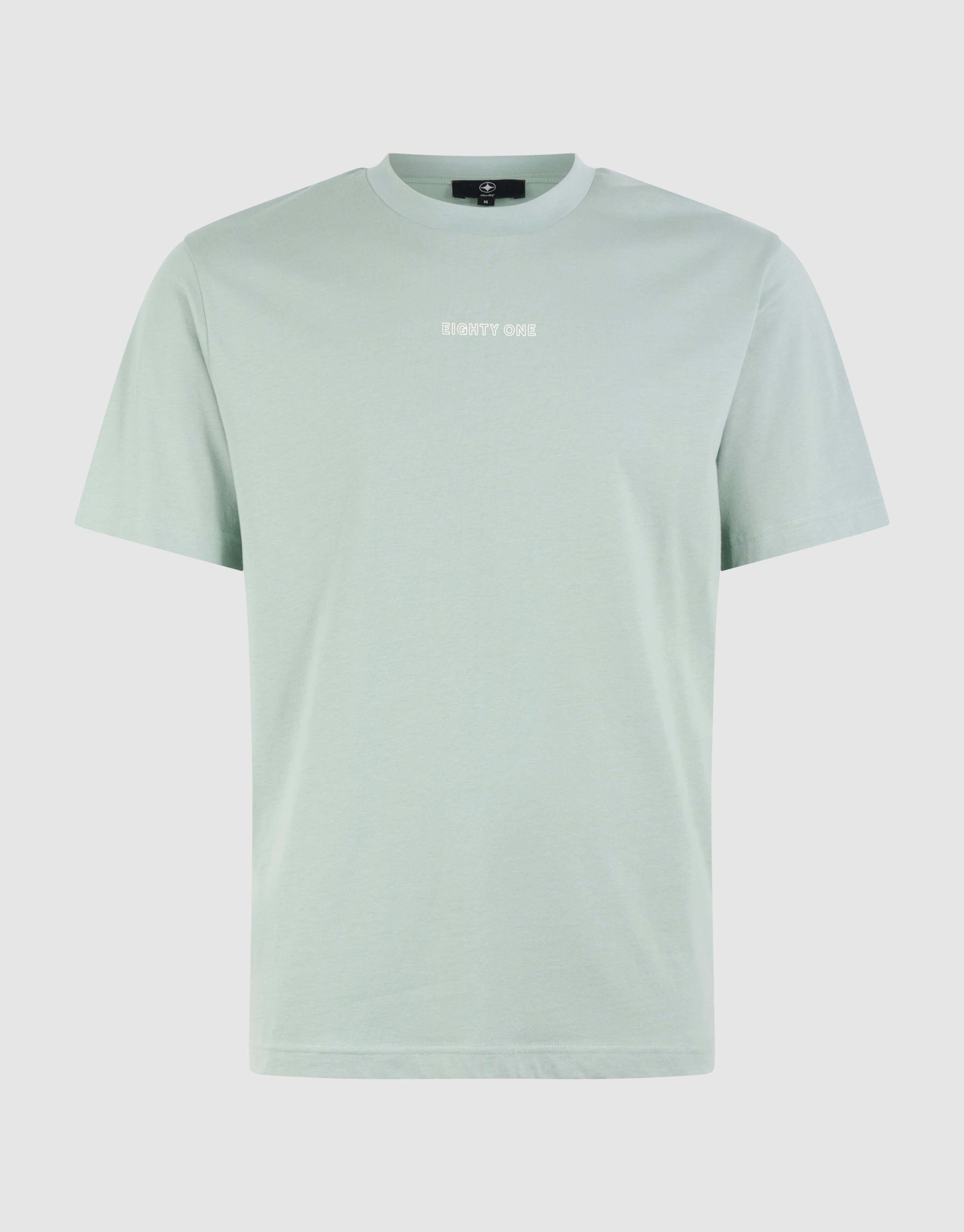 Eighty One Tekst T-shirt Lichtgroen SHOEBY MEN