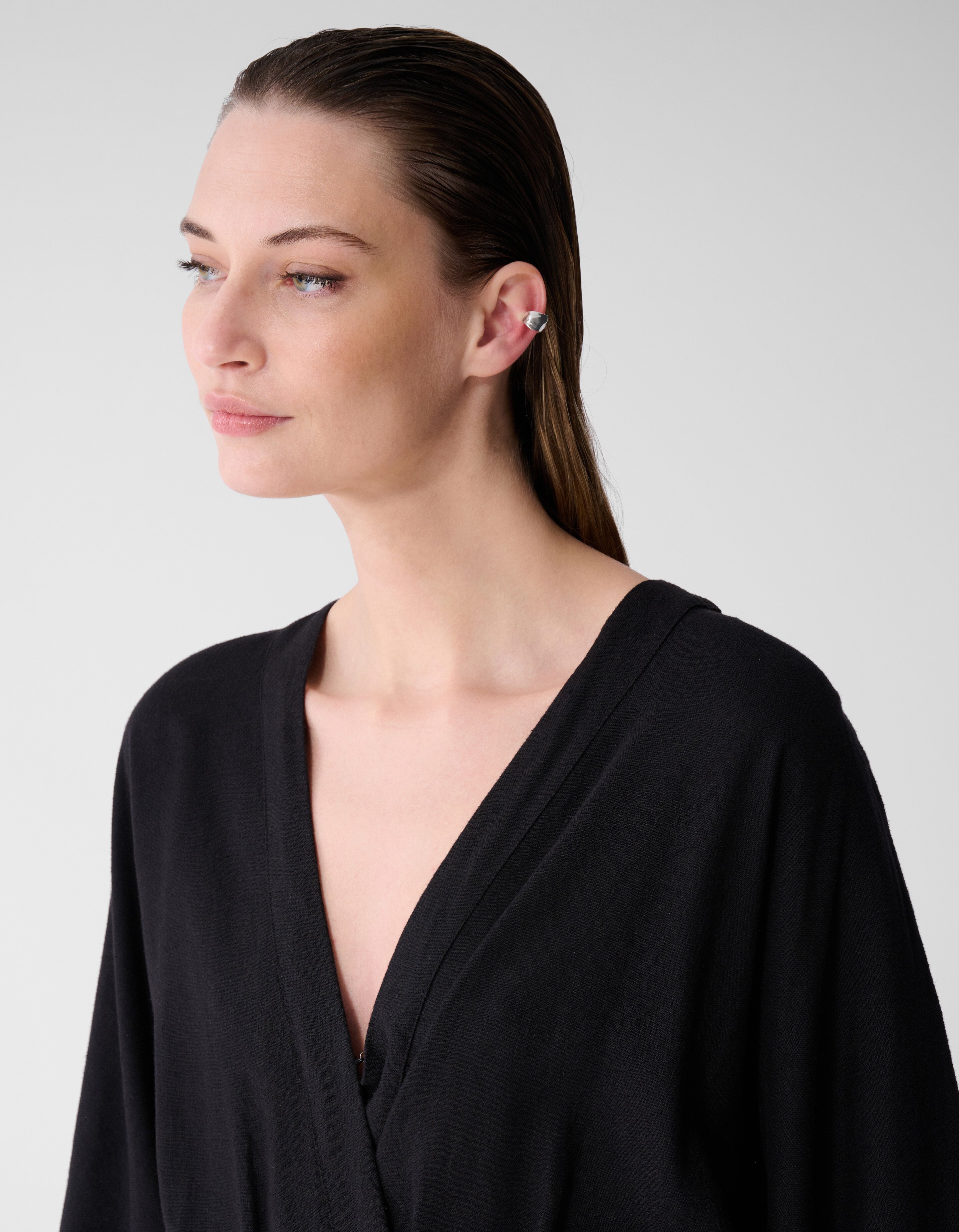 Overslag Mini Jurk Zwart By Lonneke SHOEBY WOMEN