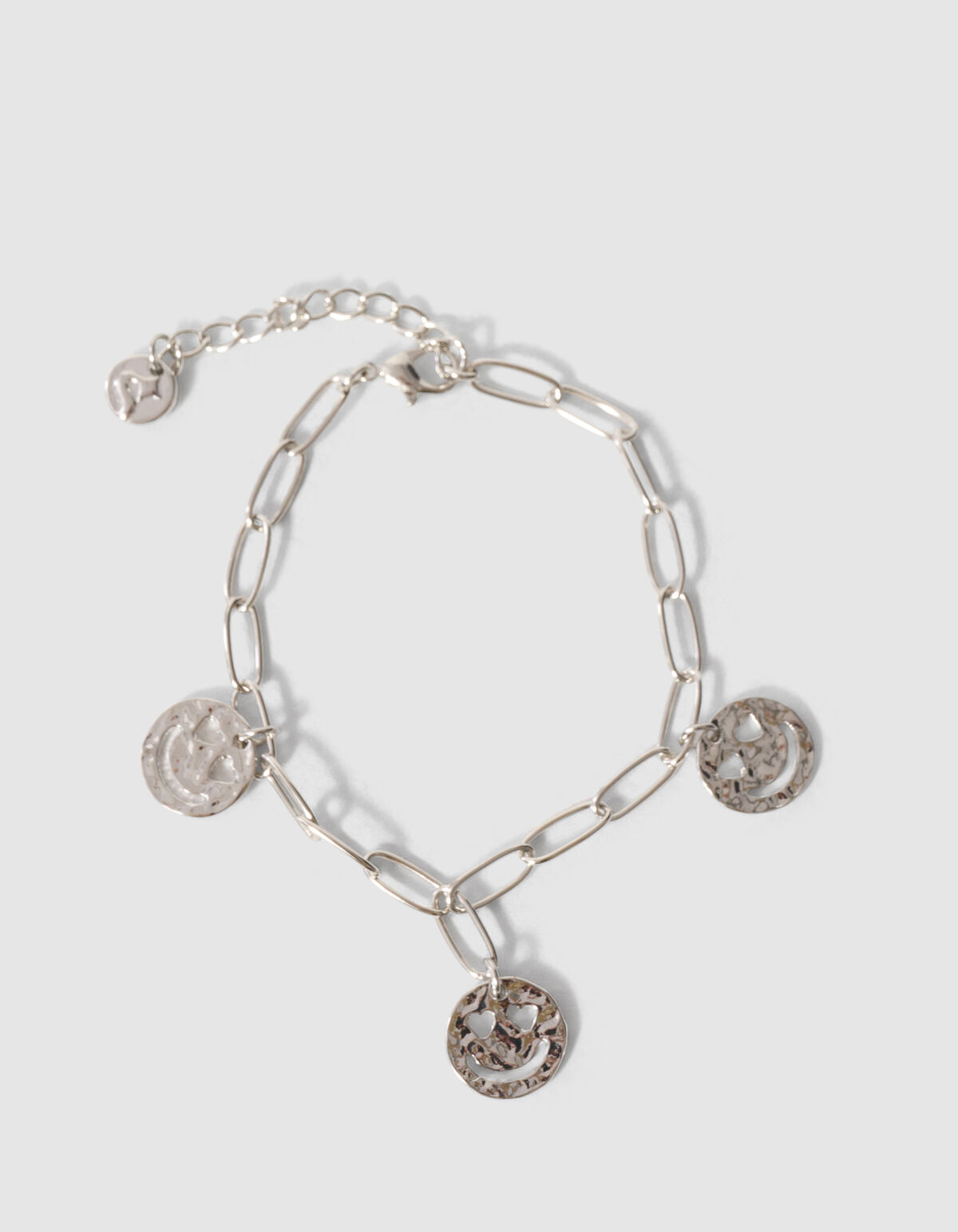 Smiley Armband Zilver SHOEBY ACCESSOIRES