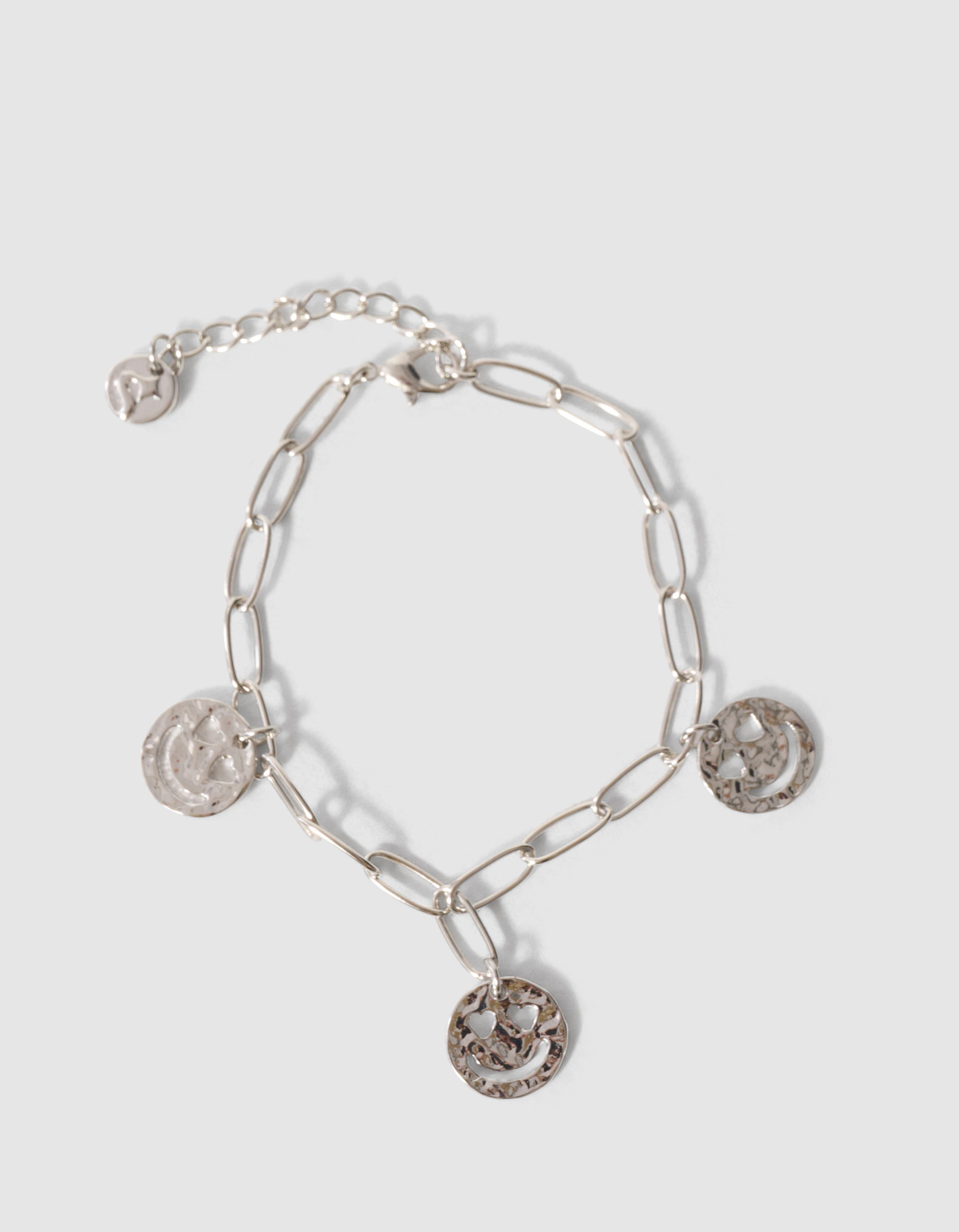 Smiley Armband Zilver SHOEBY ACCESSOIRES