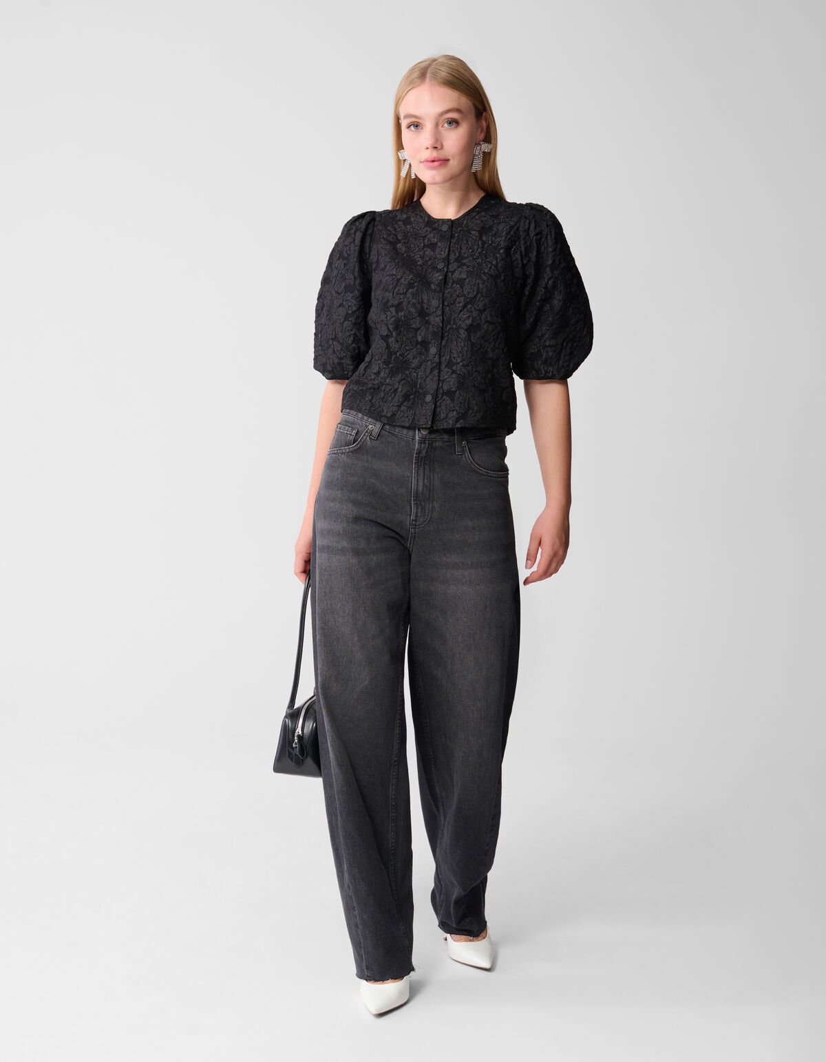 Puff Jacquard Jack Zwart SHOEBY WOMEN