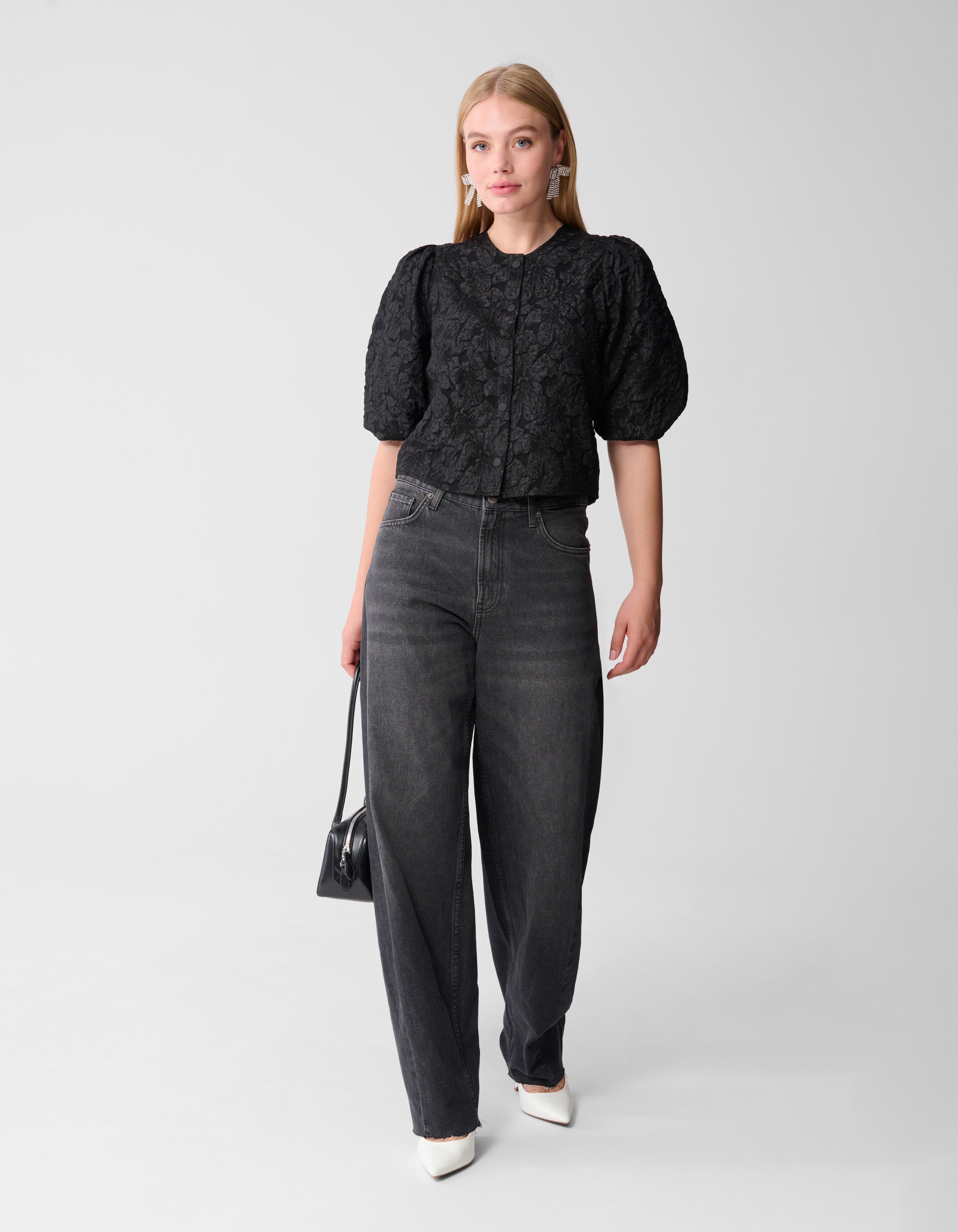 Puff Jacquard Jack Zwart SHOEBY WOMEN