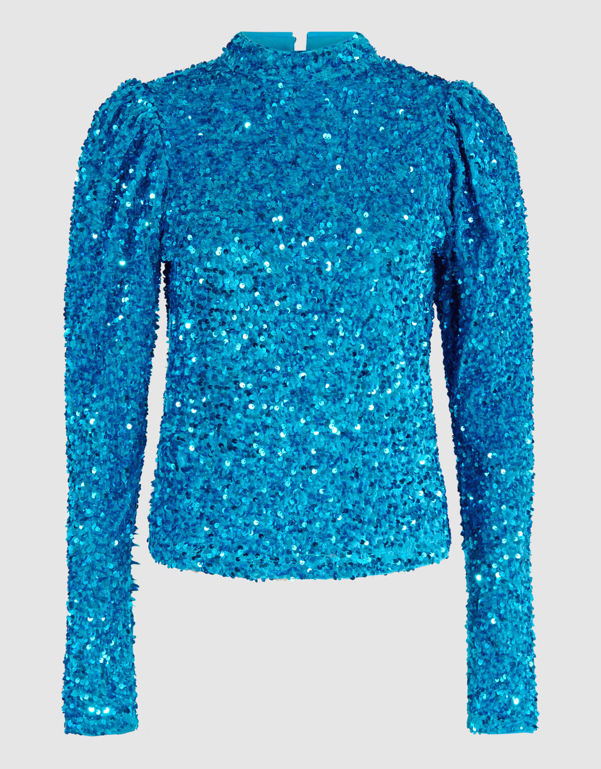 Velvet Pailletten Top Blauw SHOEBY WOMEN