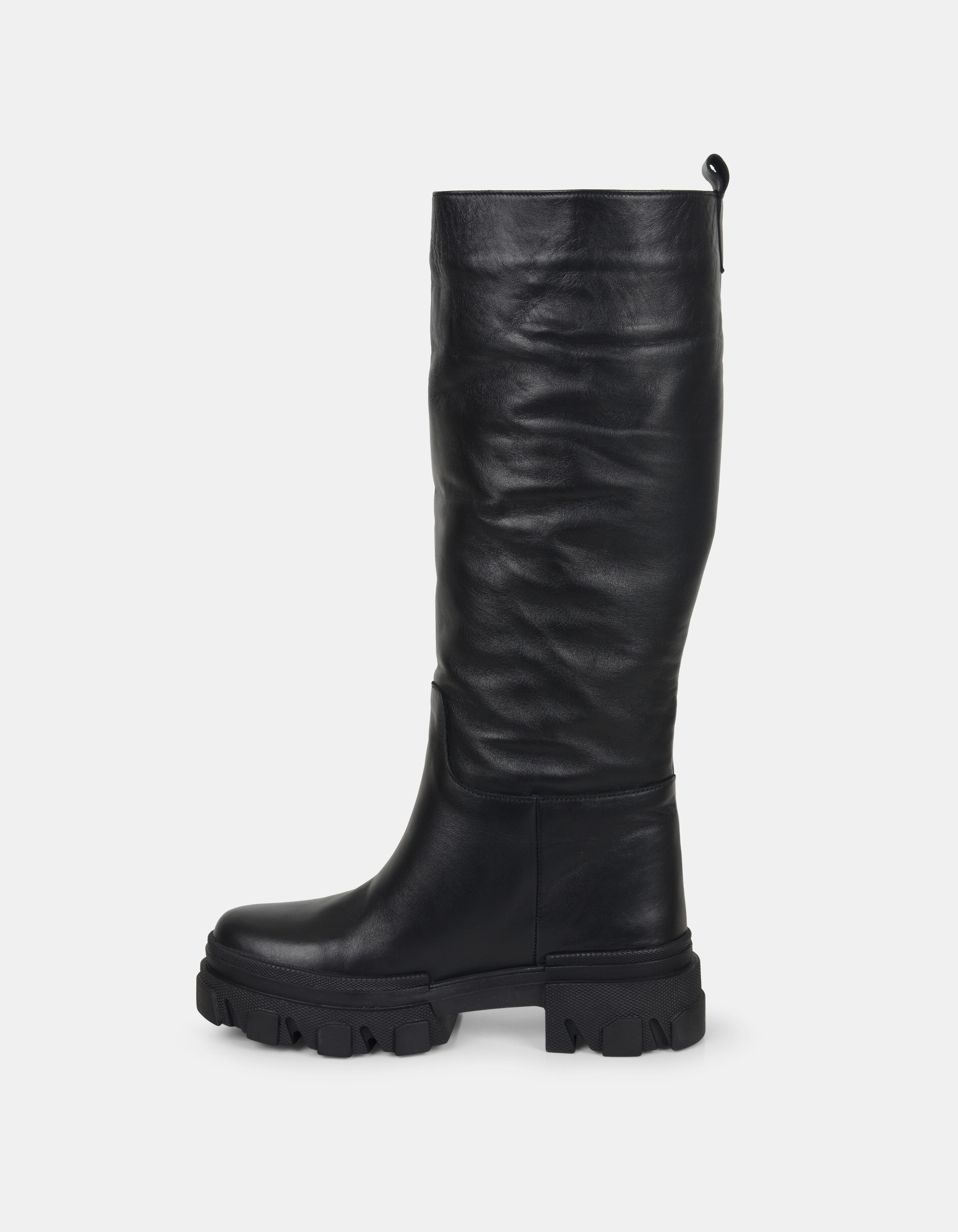 Chunky Hoge Leren Laars SCHOENEN SHOEBY