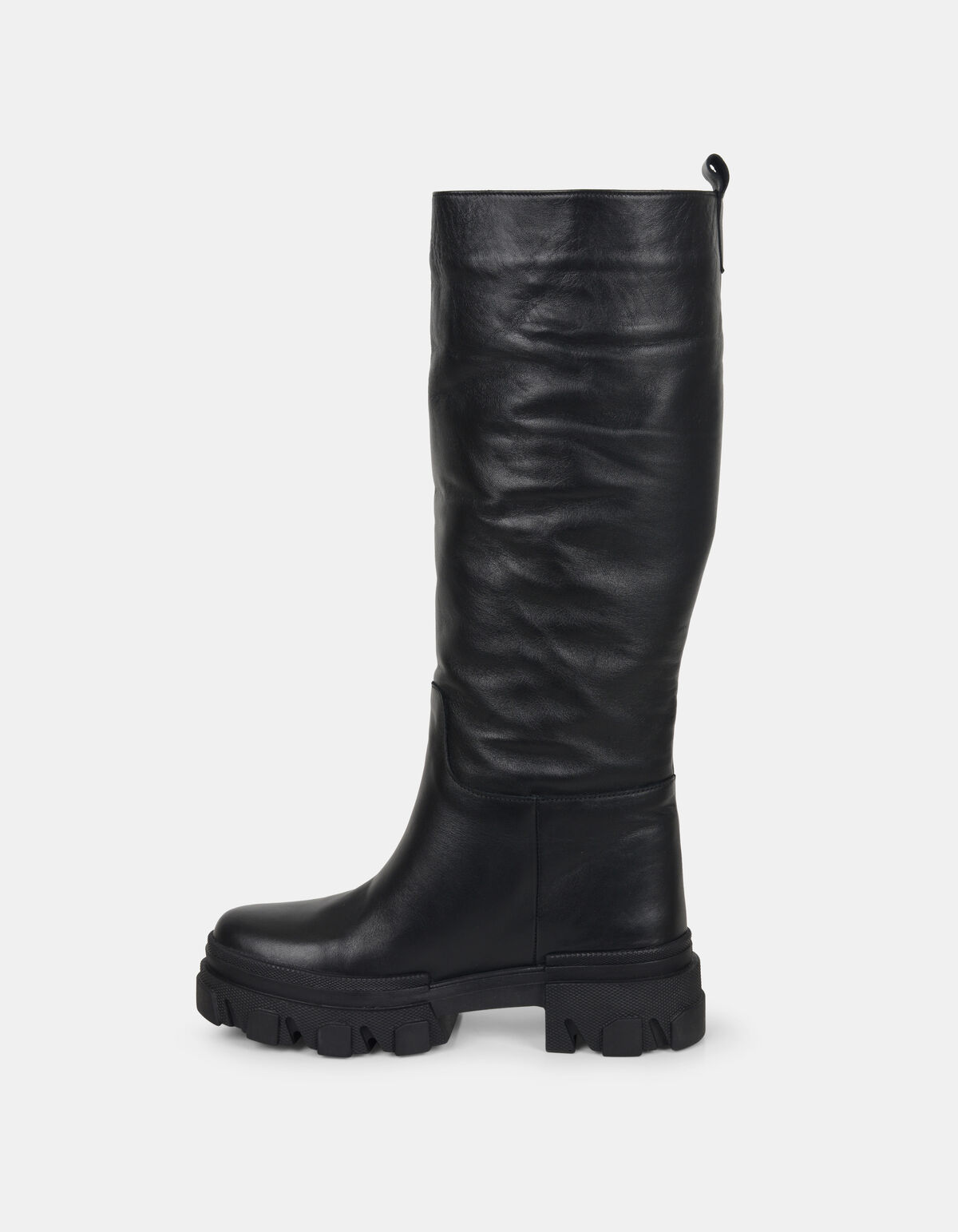 Chunky Hoge Leren Laars SCHOENEN SHOEBY