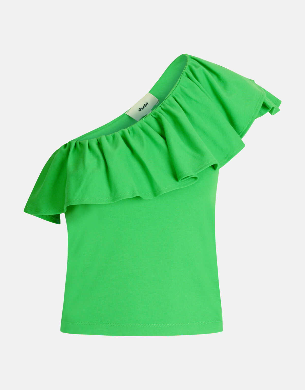 Ruffle Top Groen SHOEBY WOMEN