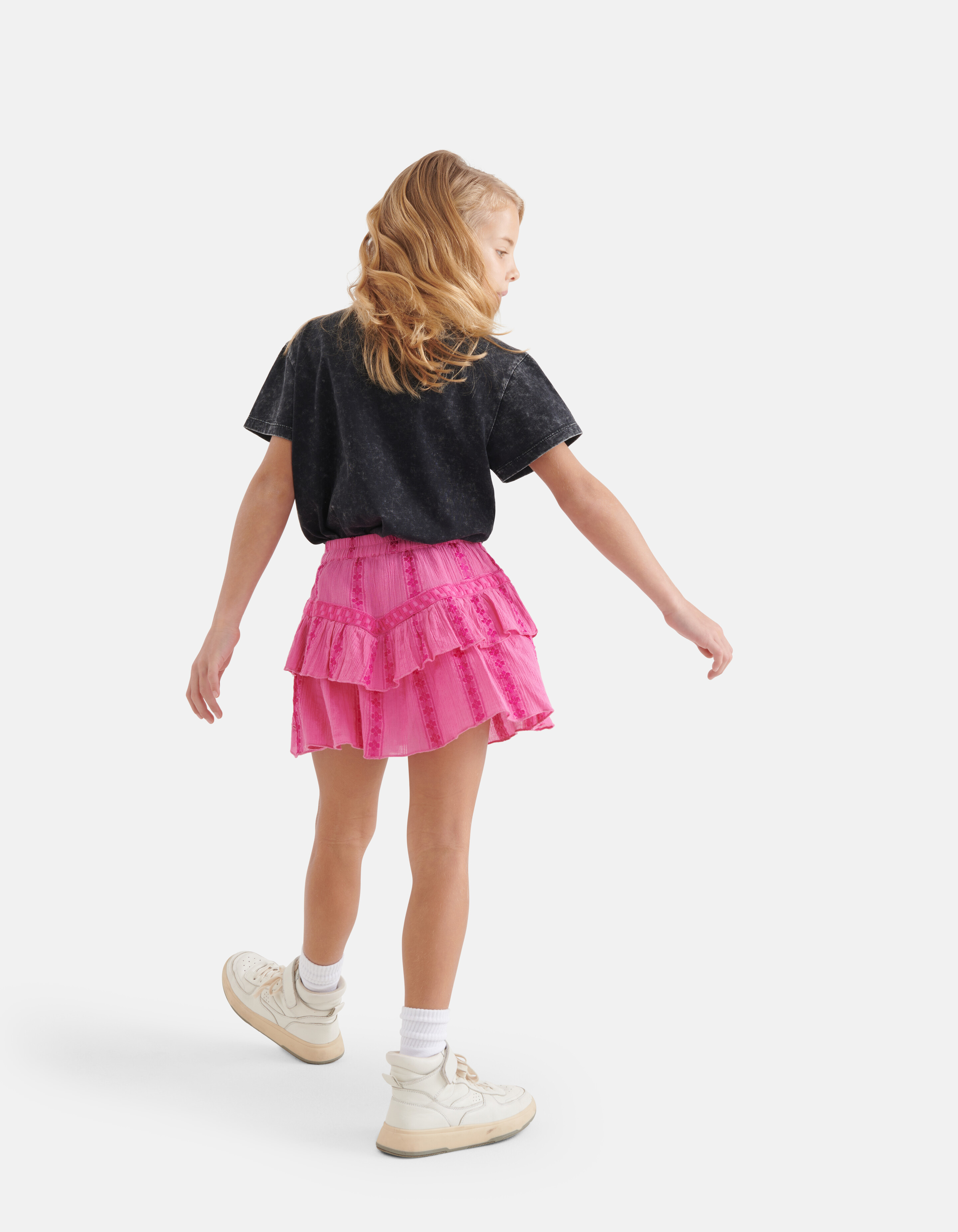 Artwork T-shirt Donkergrijs SHOEBY GIRLS