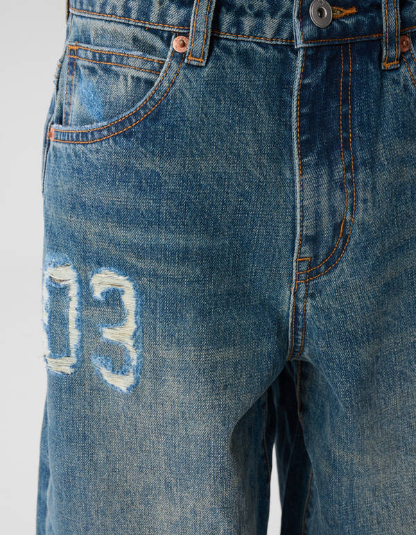 Varsity Ultra Baggy Fit Jeans Donkerblauw SHOEBY BOYS