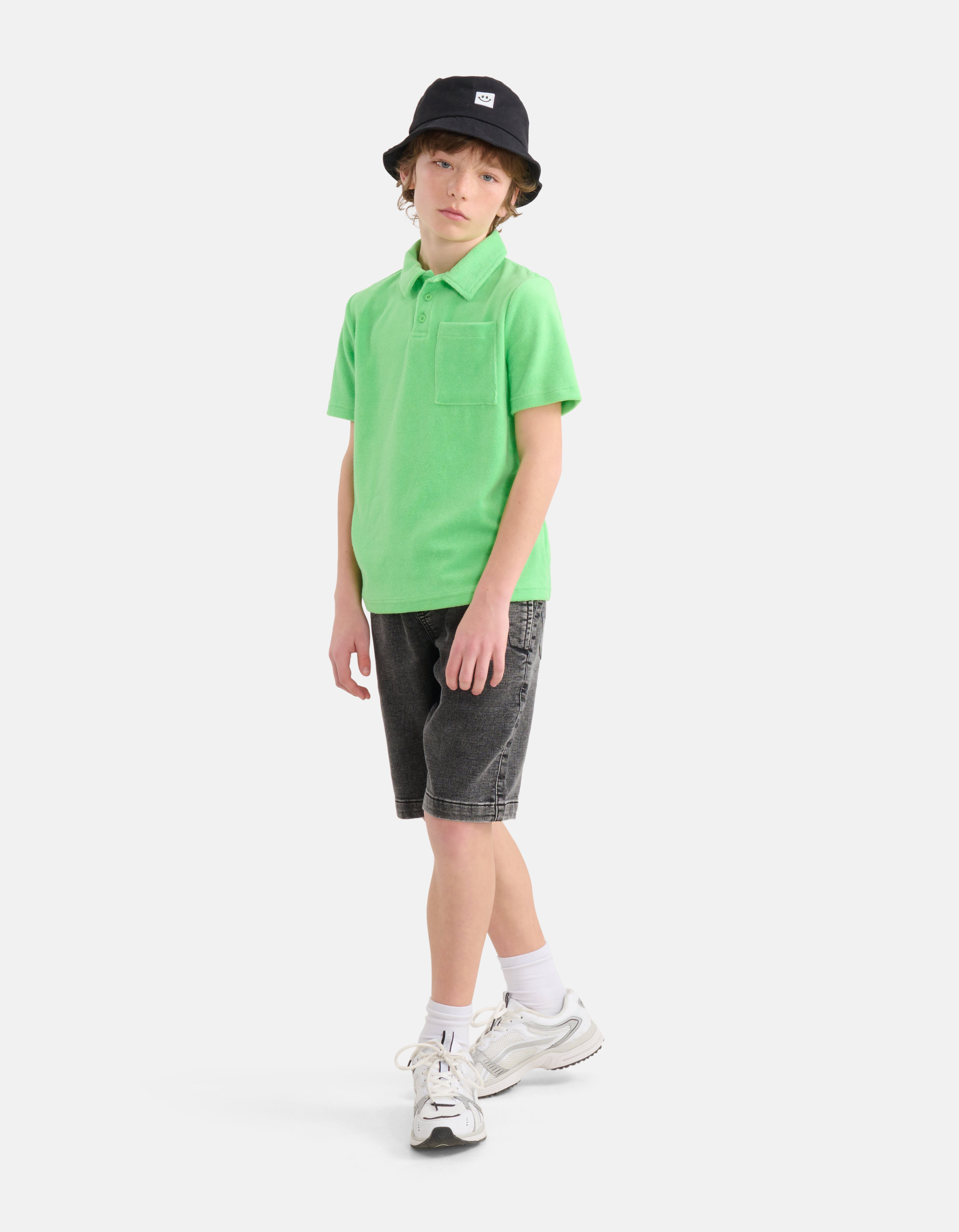 Towelling Polo Groen SHOEBY BOYS