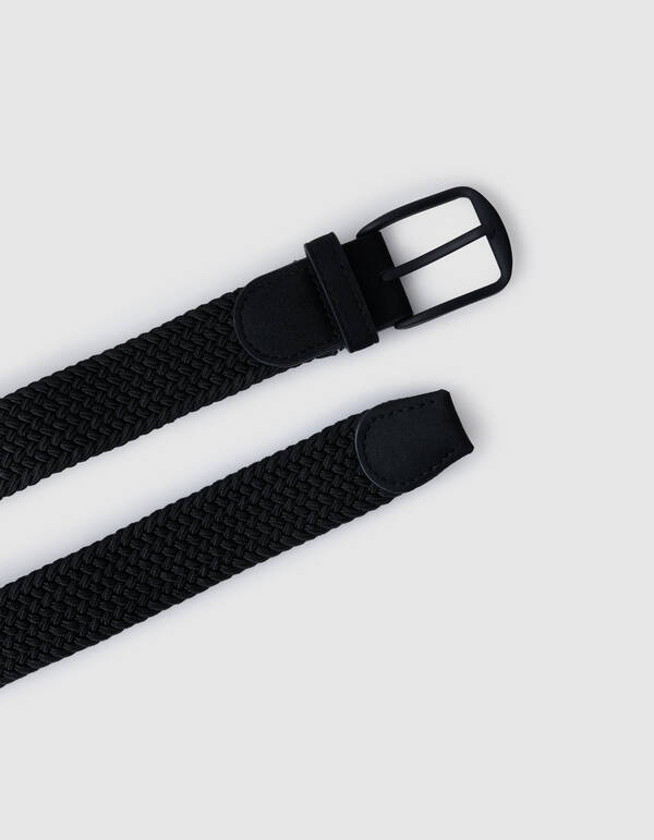 Gevlochten Riem Zwart SHOEBY ACCESSOIRES