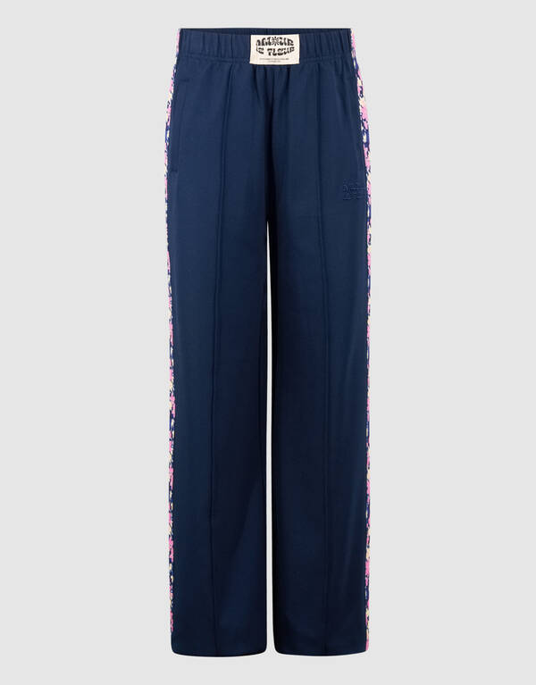 Flower Wide Leg Broek Donkerblauw SHOEBY GIRLS