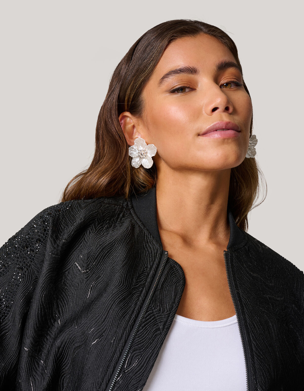 Flower Oorbellen Gebroken Wit SHOEBY ACCESSOIRES