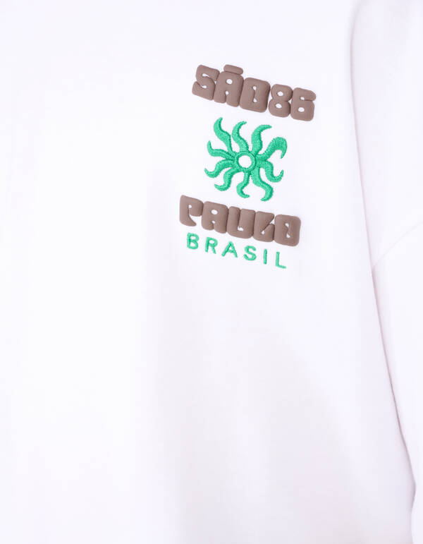 Sao Paolo Artwork T-shirt Wit SHOEBY BOYS