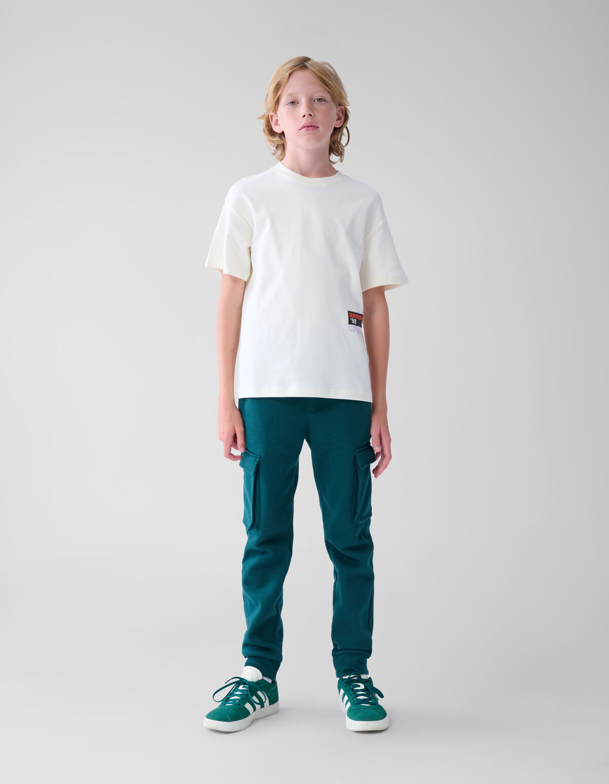 Backprint T-shirt Gebroken Wit SHOEBY BOYS