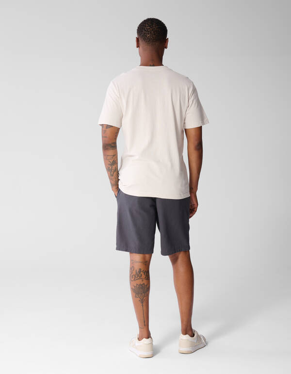 Stripe Mix T-shirt Gebroken Wit SHOEBY MEN