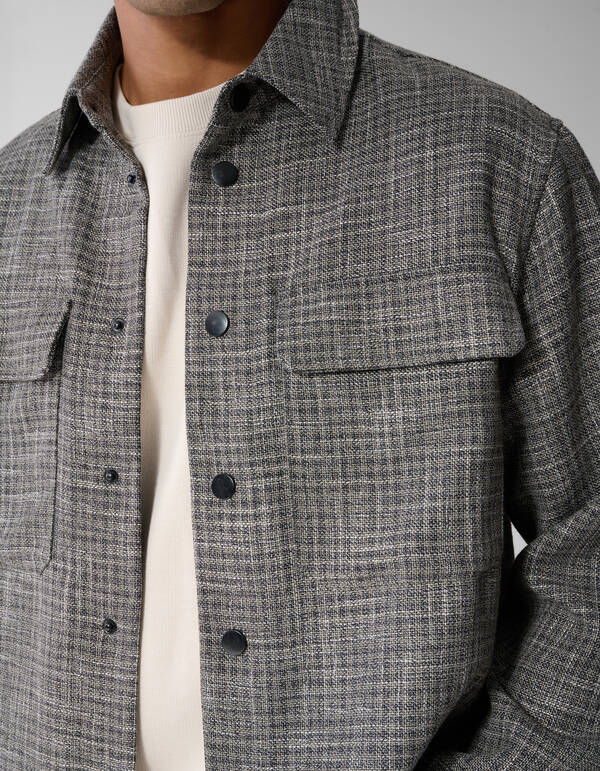Geruit Overshirt Grijs SHOEBY MEN