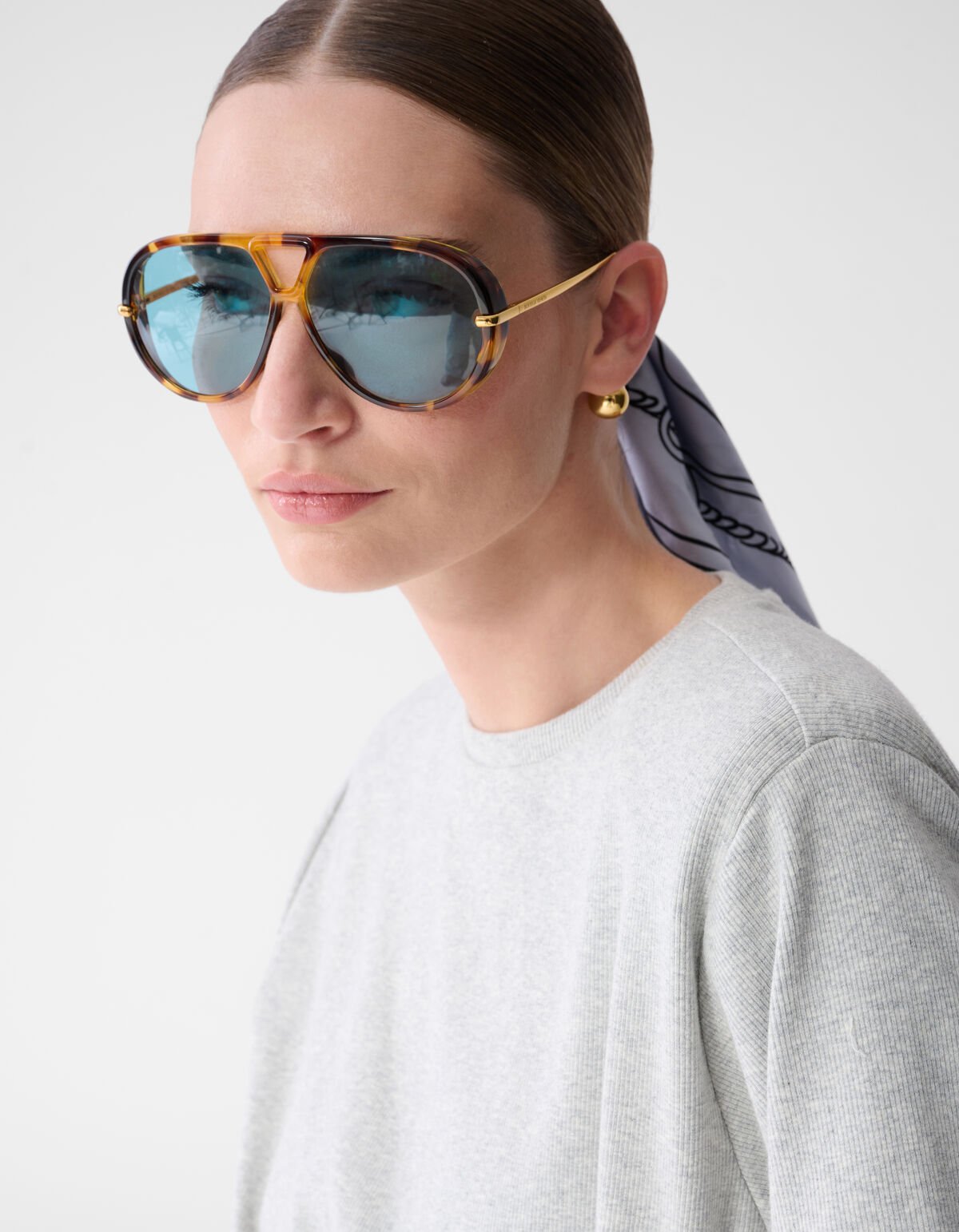 Knot T-shirt Lichtgrijs By Mieke SHOEBY WOMEN