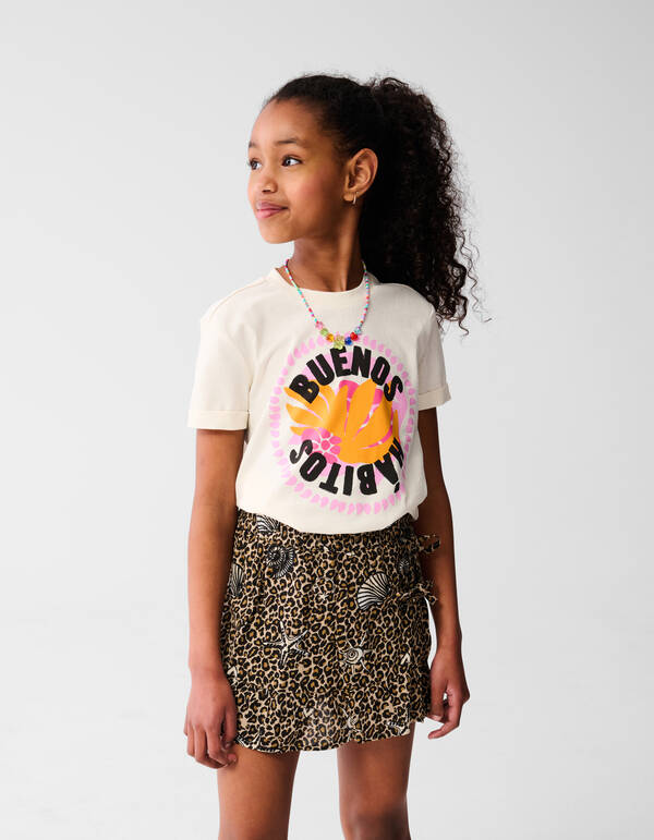 Buenos Artwork T-shirt Wit SHOEBY GIRLS