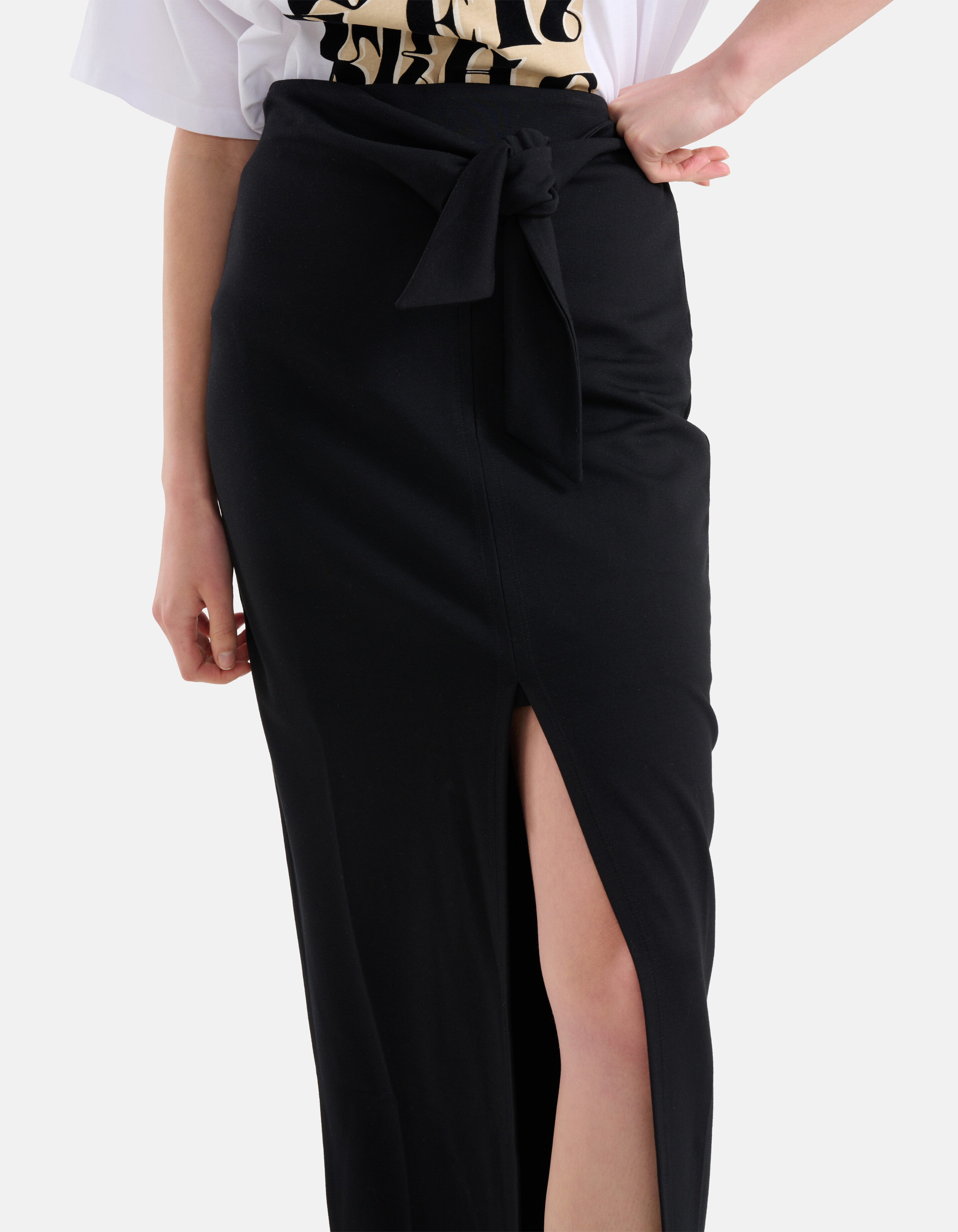 Knot Maxi Rok Zwart SHOEBY WOMEN
