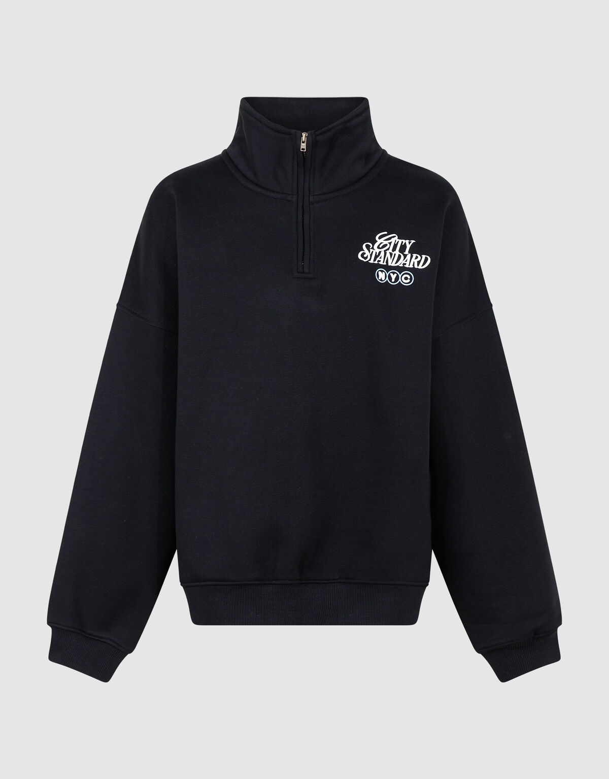 City Zip Sweater Zwart SHOEBY BOYS
