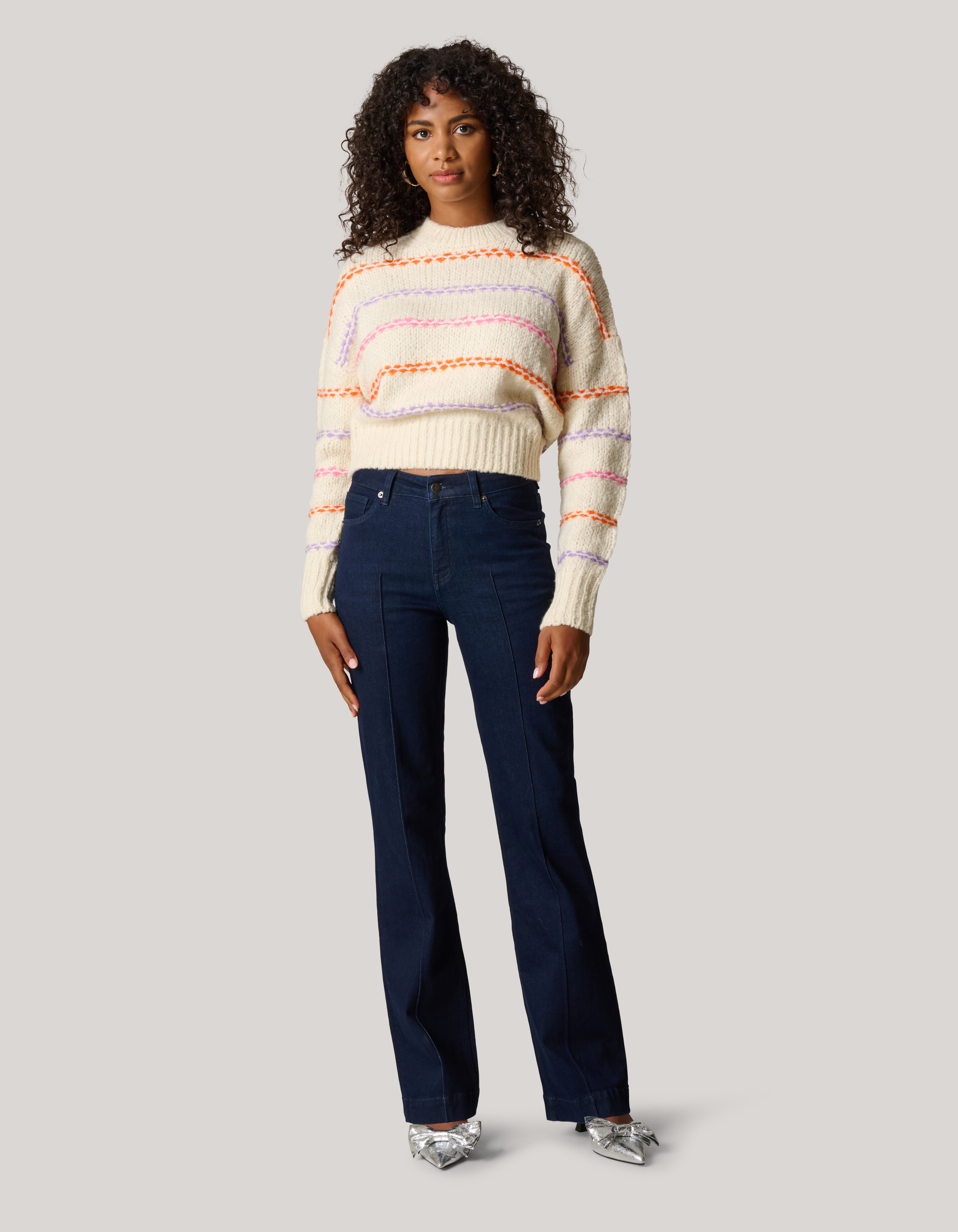 Flared Fit Jeans Donkerblauw SHOEBY WOMEN