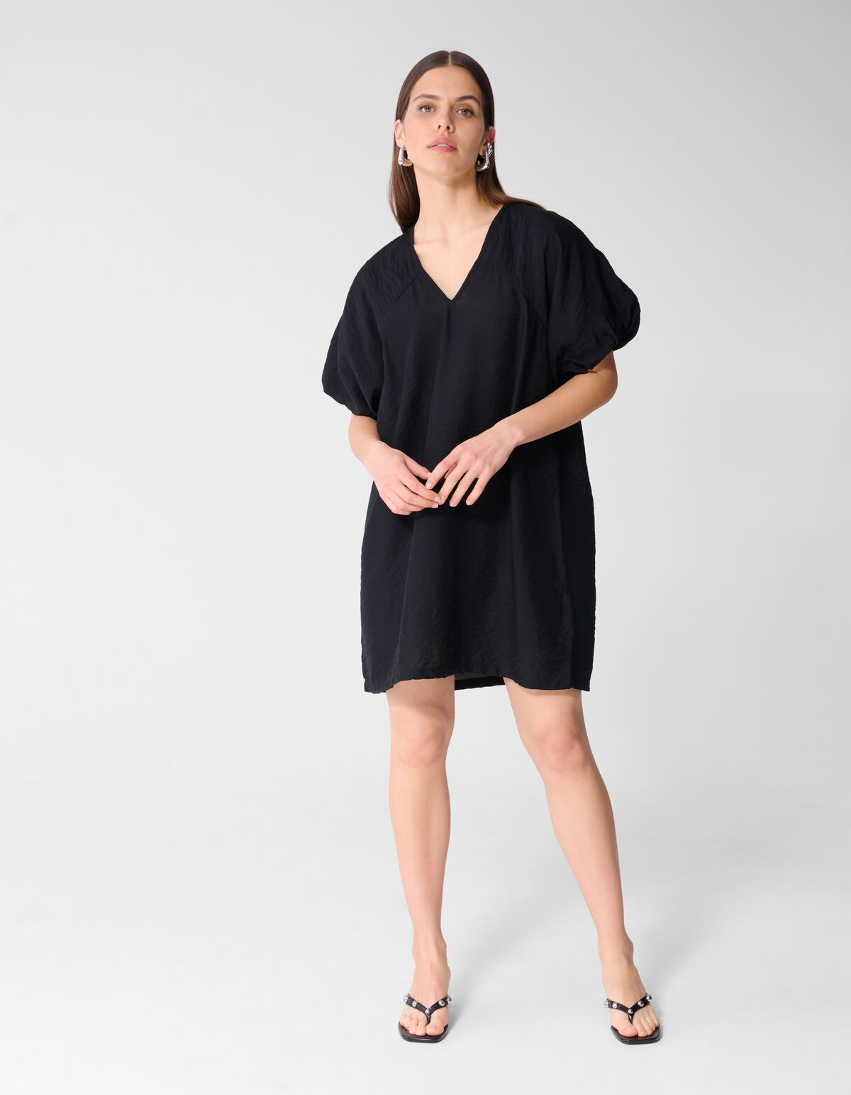 V-hals Mini Jurk Zwart SHOEBY WOMEN