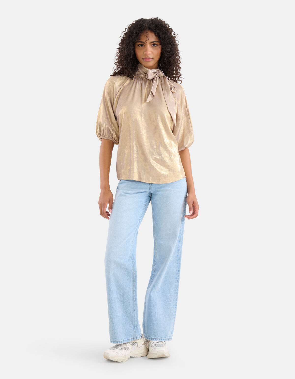 Metallic Blouse Goud SHOEBY WOMEN