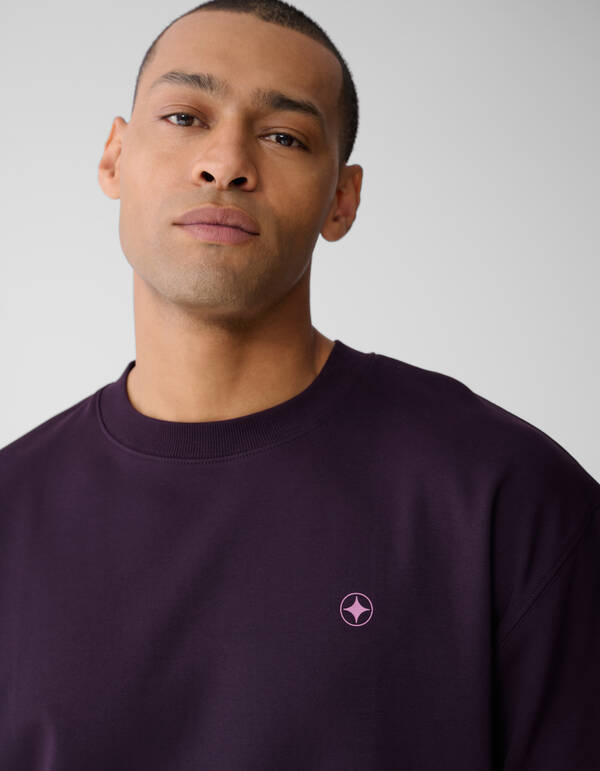 Spark Artwork T-shirt Donkerrood SHOEBY MEN