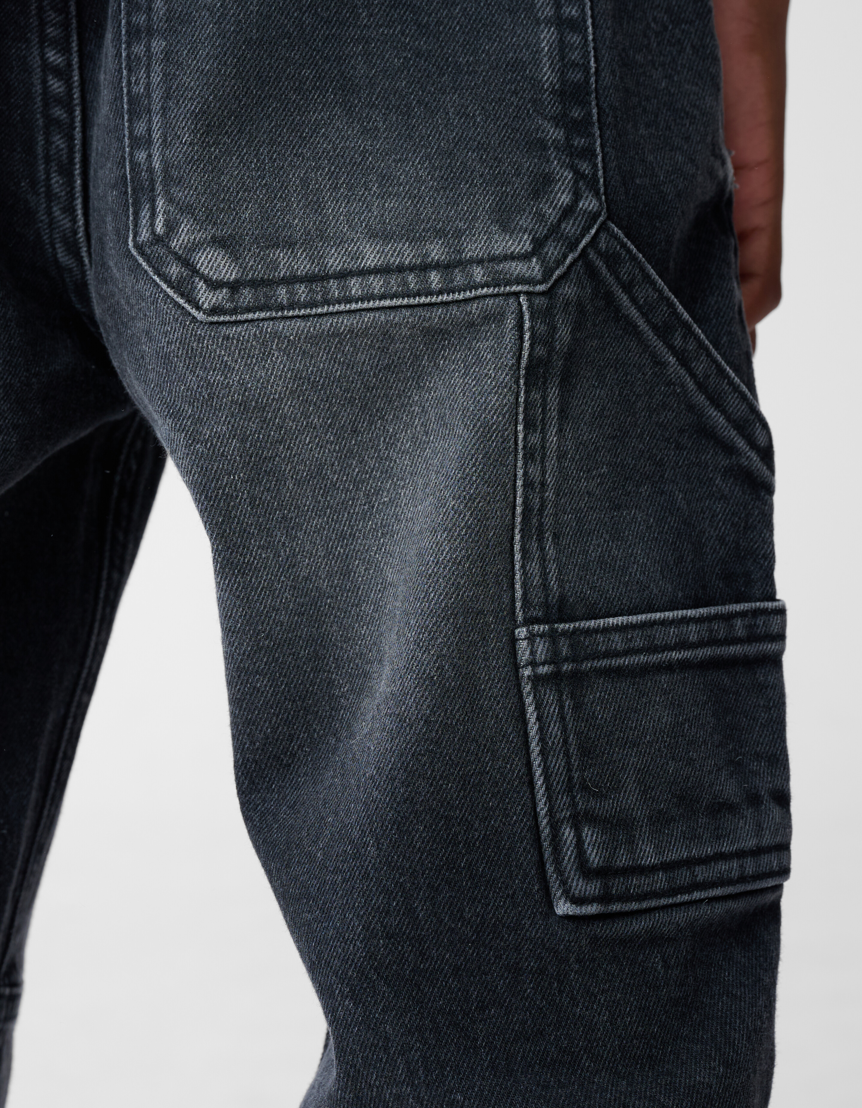 Straight Fit Jeans Donkergrijs SHOEBY BOYS