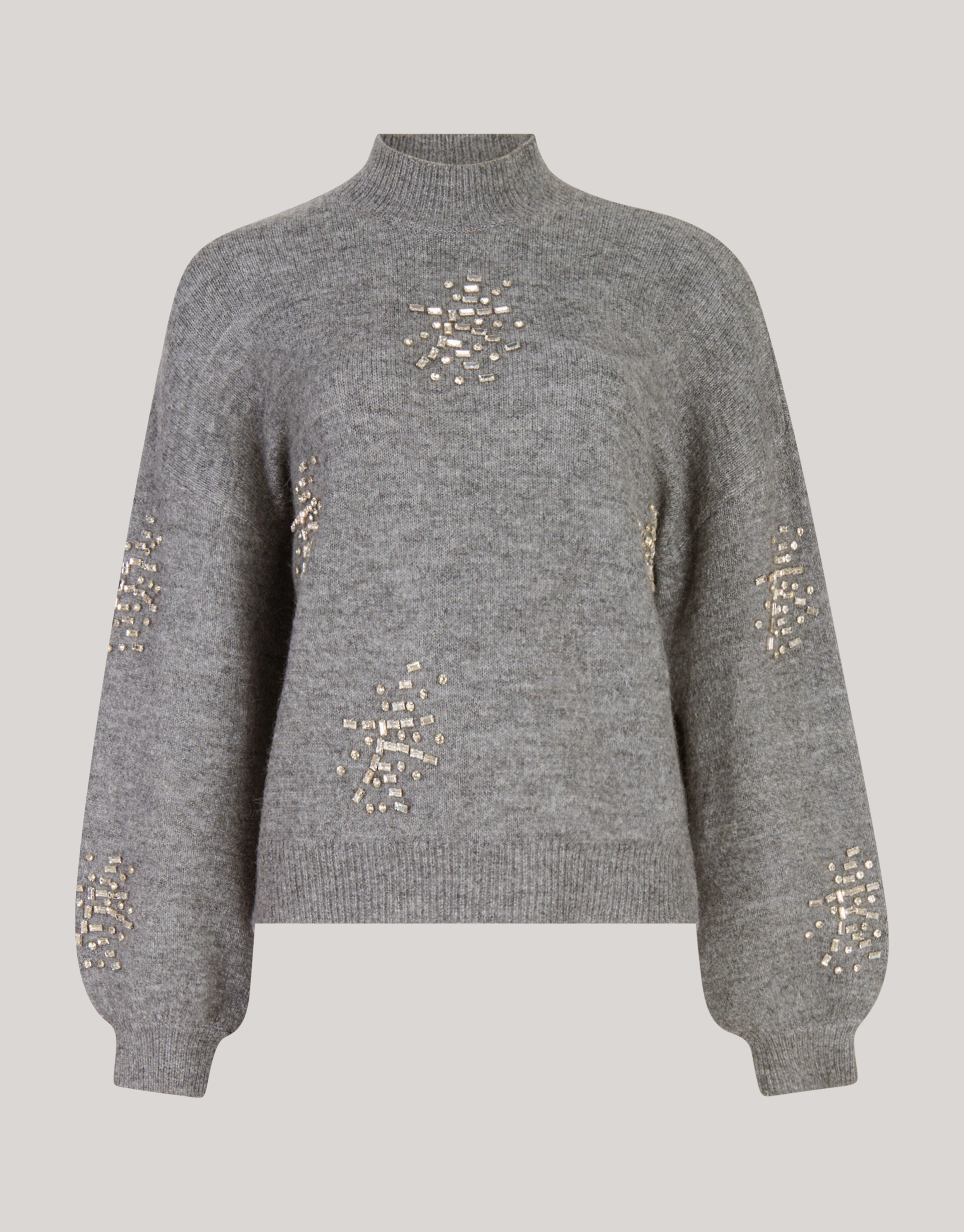 Embellished Trui Grijs By Fred SHOEBY WOMEN