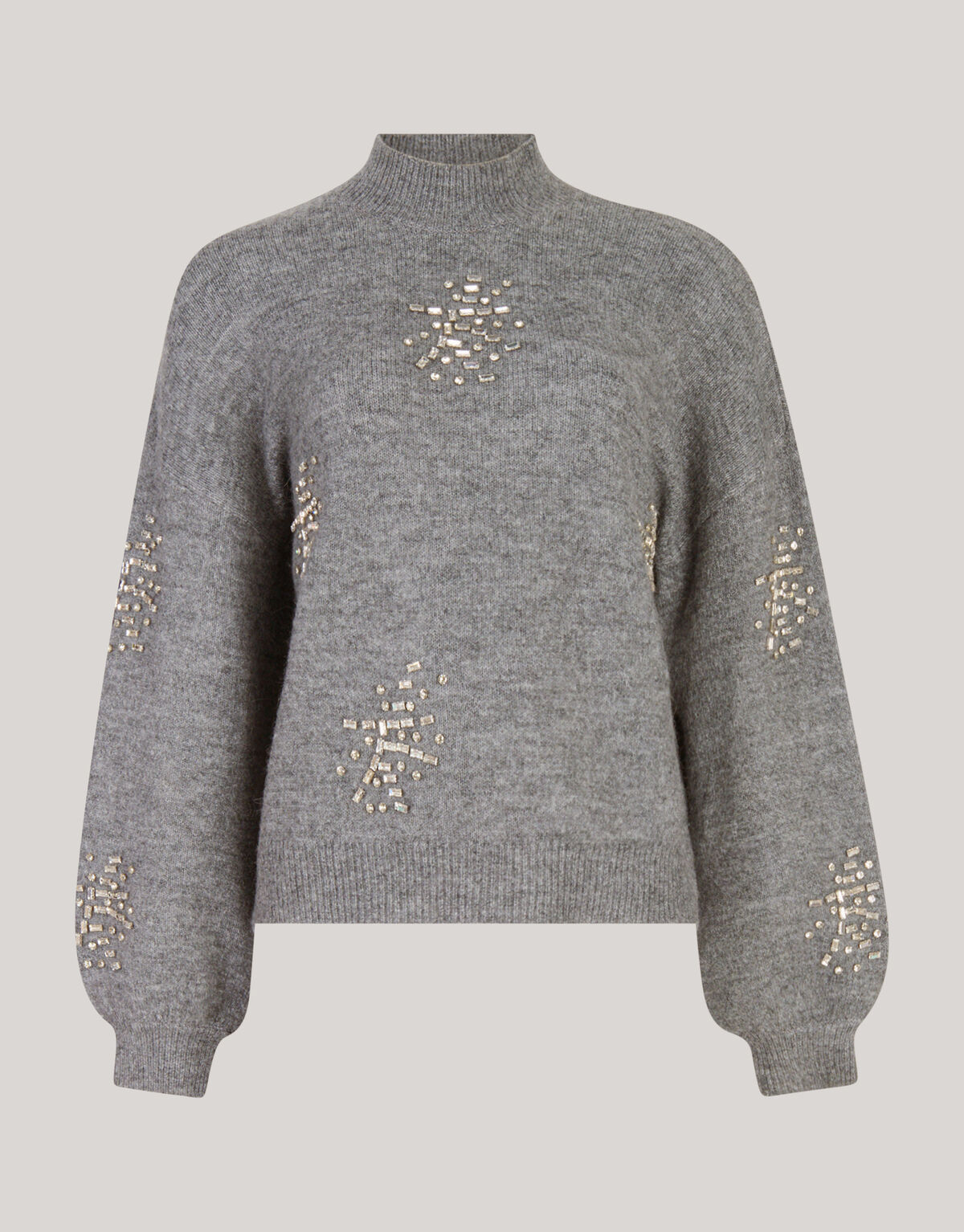 Embellished Trui Grijs By Fred SHOEBY WOMEN