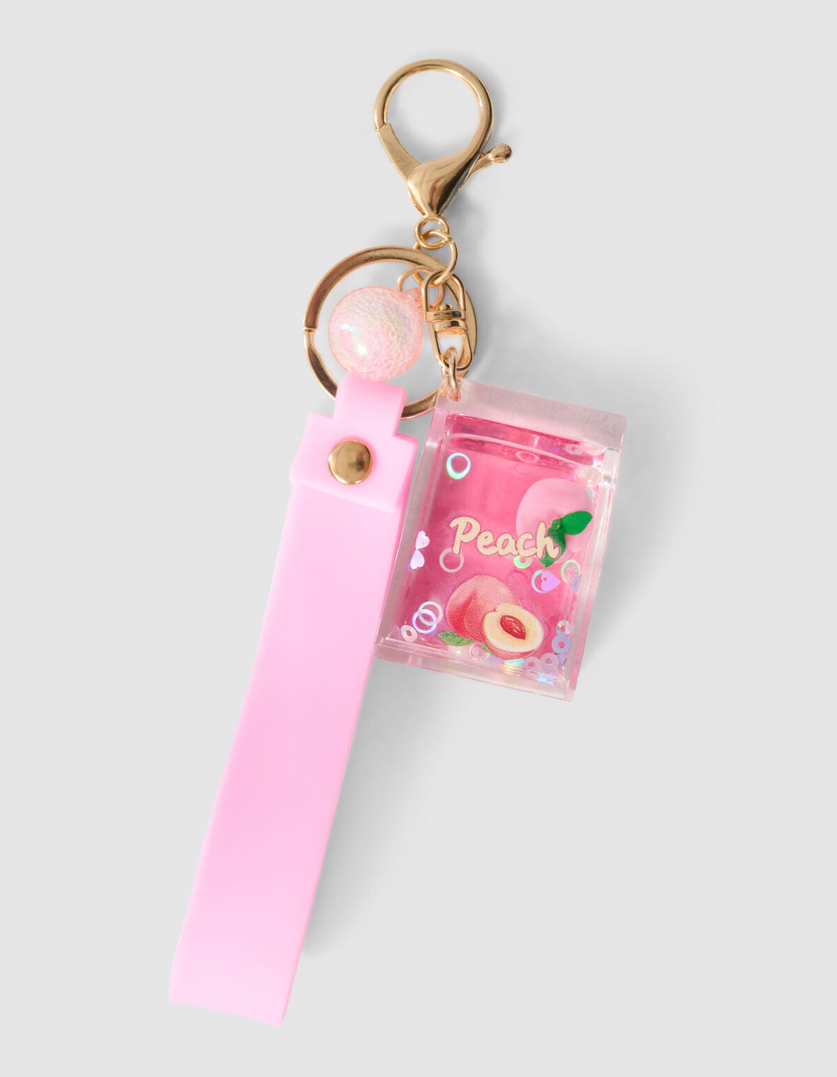 Perzik Liquid Sleutelhanger Roze SHOEBY ACCESSOIRES