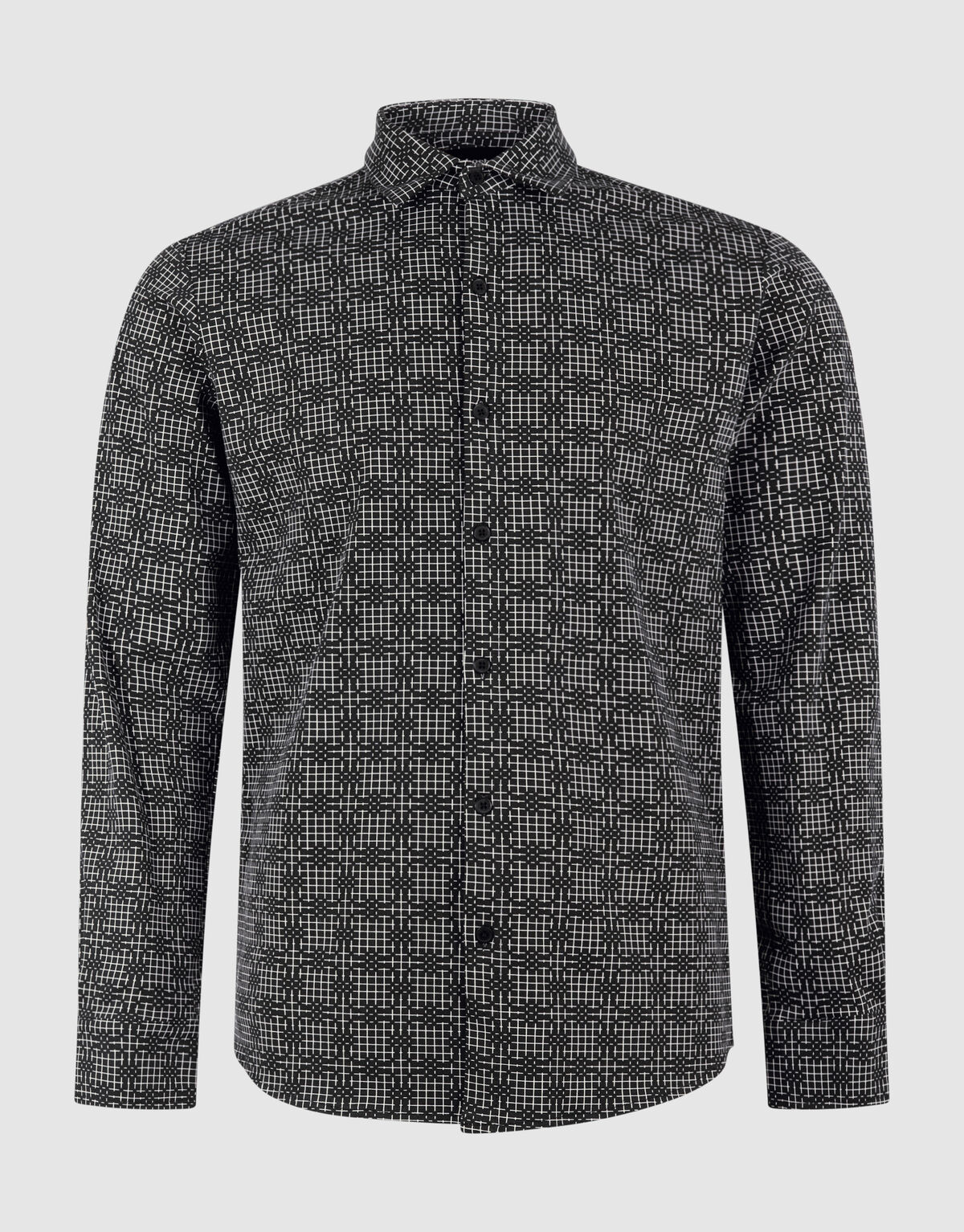 Printed Logo Overhemd Zwart SHOEBY MEN