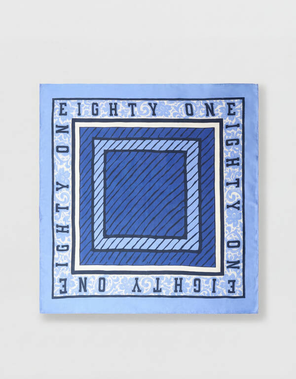 Graphic Sjaal Blauw SHOEBY ACCESSOIRES