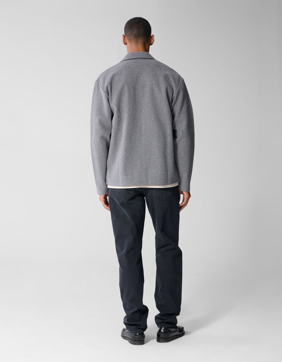 Melange Overshirt Grijs SHOEBY MEN