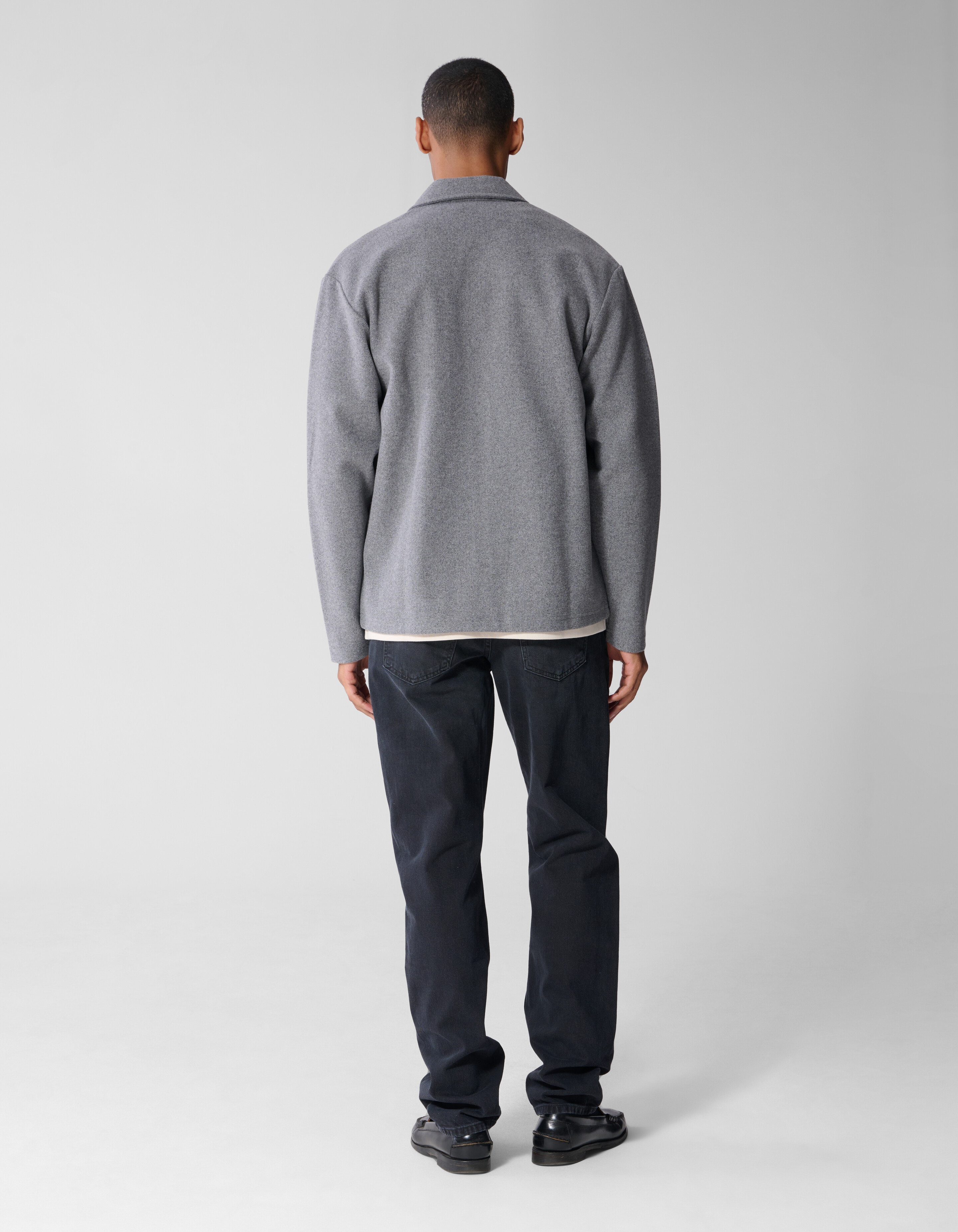Melange Overshirt Grijs SHOEBY MEN